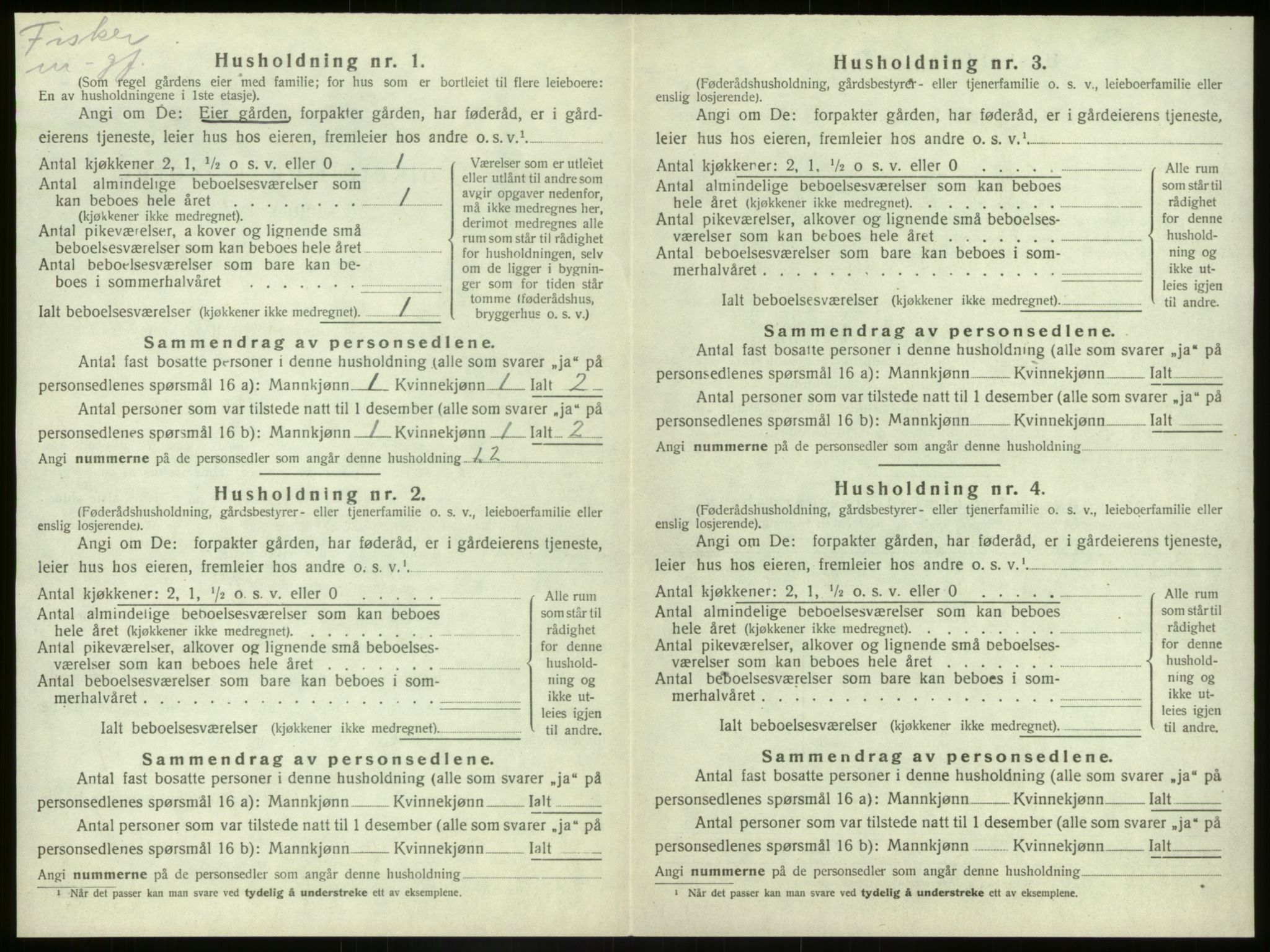 SAB, 1920 census for Kinn, 1920, p. 700