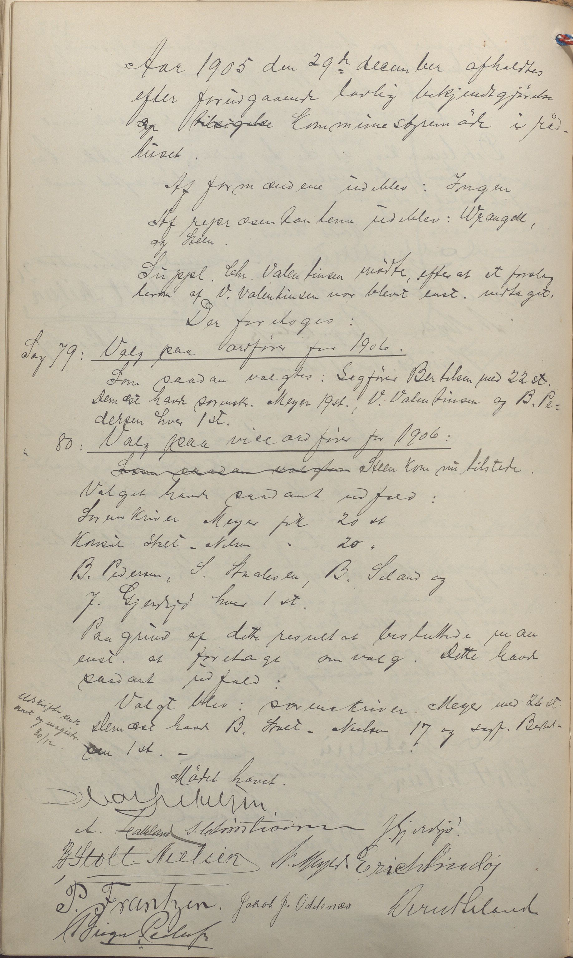 Haugesund kommune - Formannskapet, IKAR/X-0001/A/L0008: Møtebok, 1903-1906, p. 187b