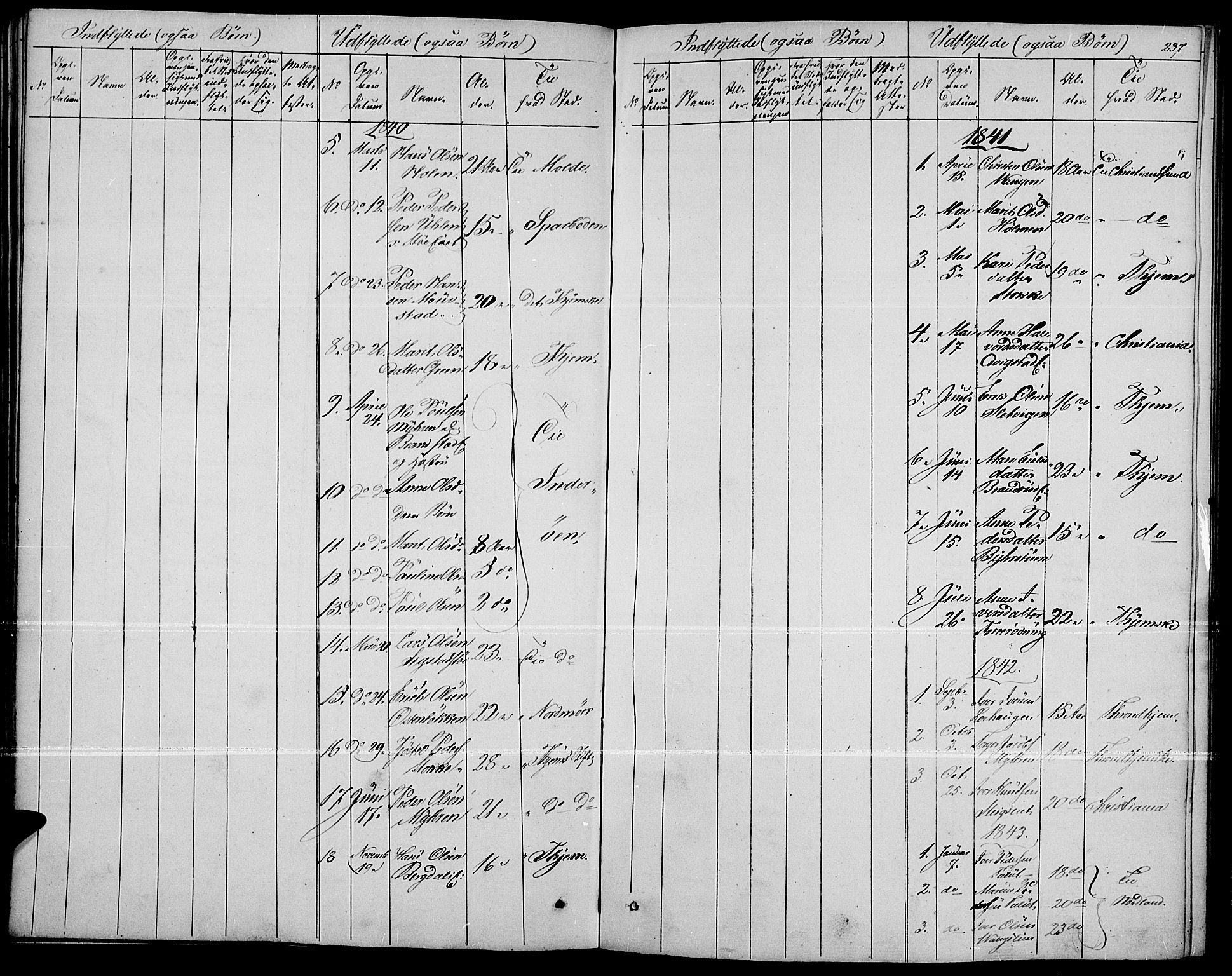 Fron prestekontor, SAH/PREST-078/H/Ha/Haa/L0004: Parish register (official) no. 4, 1839-1848, p. 237