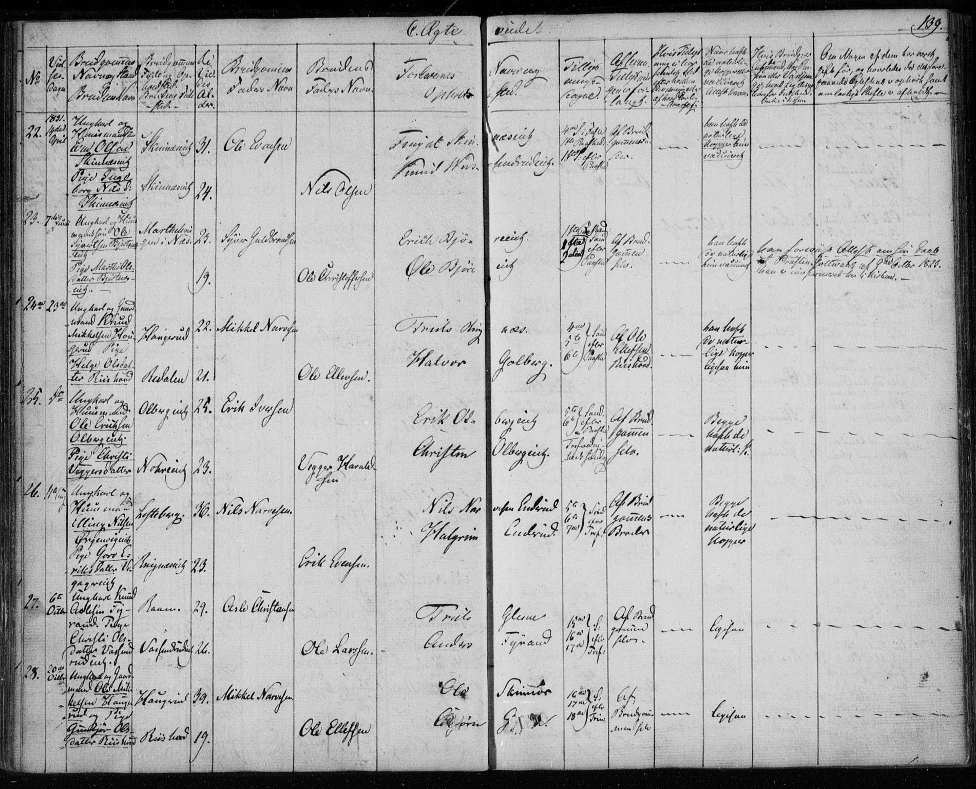 Krødsherad kirkebøker, AV/SAKO-A-19/F/Fa/L0002: Parish register (official) no. 2, 1829-1851, p. 139