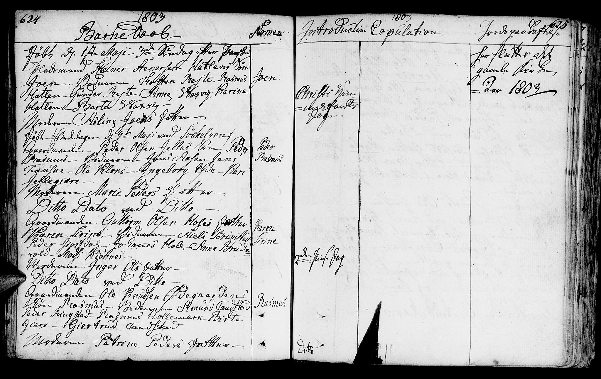 Ministerialprotokoller, klokkerbøker og fødselsregistre - Møre og Romsdal, AV/SAT-A-1454/522/L0308: Parish register (official) no. 522A03, 1773-1809, p. 624-625