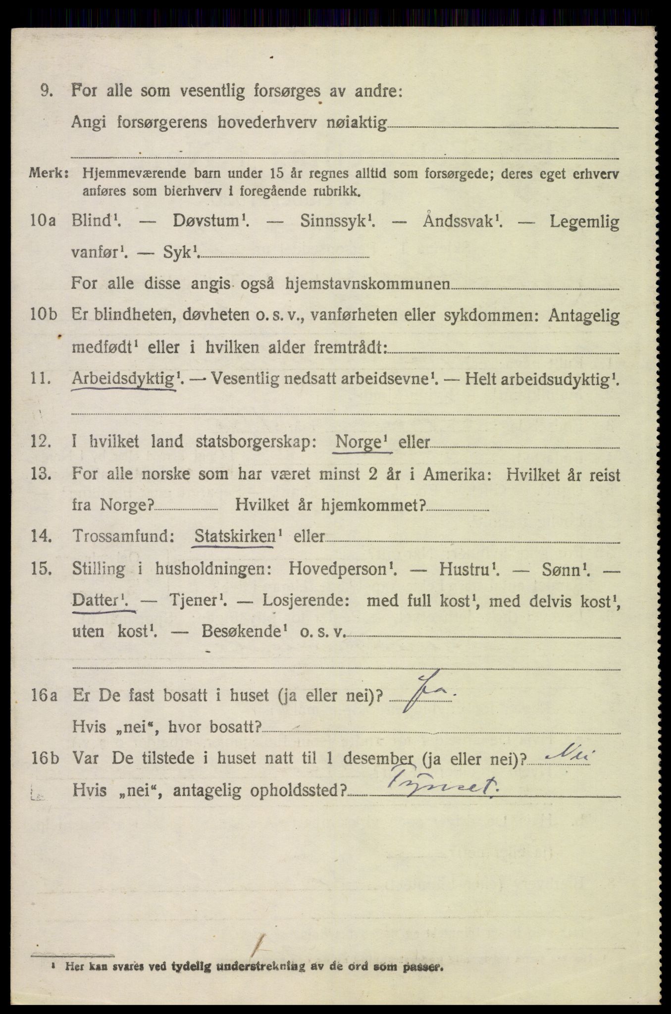 SAH, 1920 census for Alvdal, 1920, p. 4895