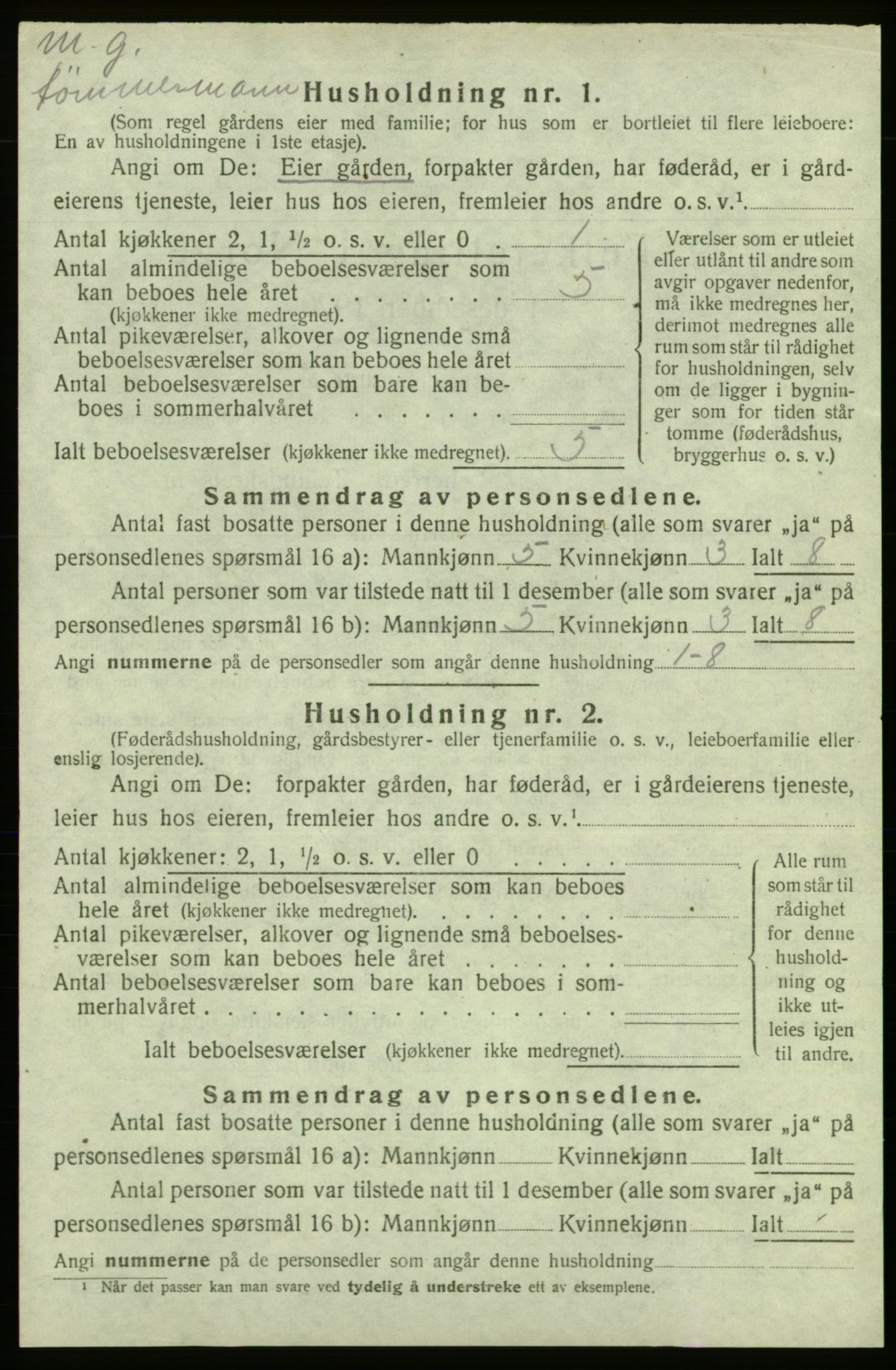 SAB, 1920 census for Kvinnherad, 1920, p. 3299