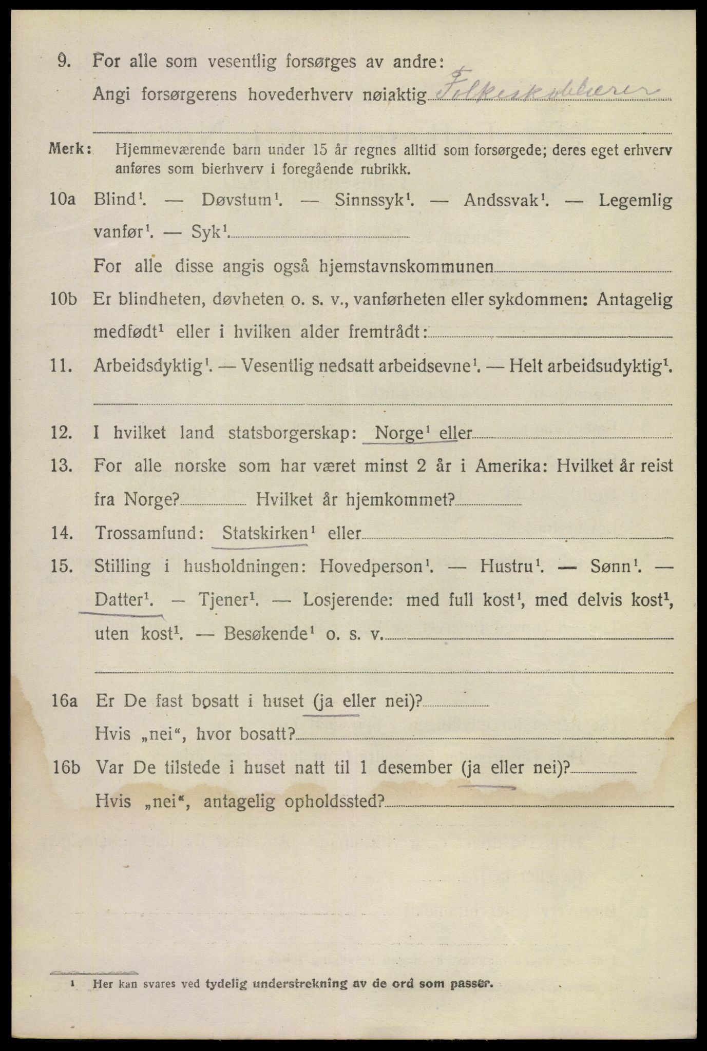 SAKO, 1920 census for Øvre Eiker, 1920, p. 6947