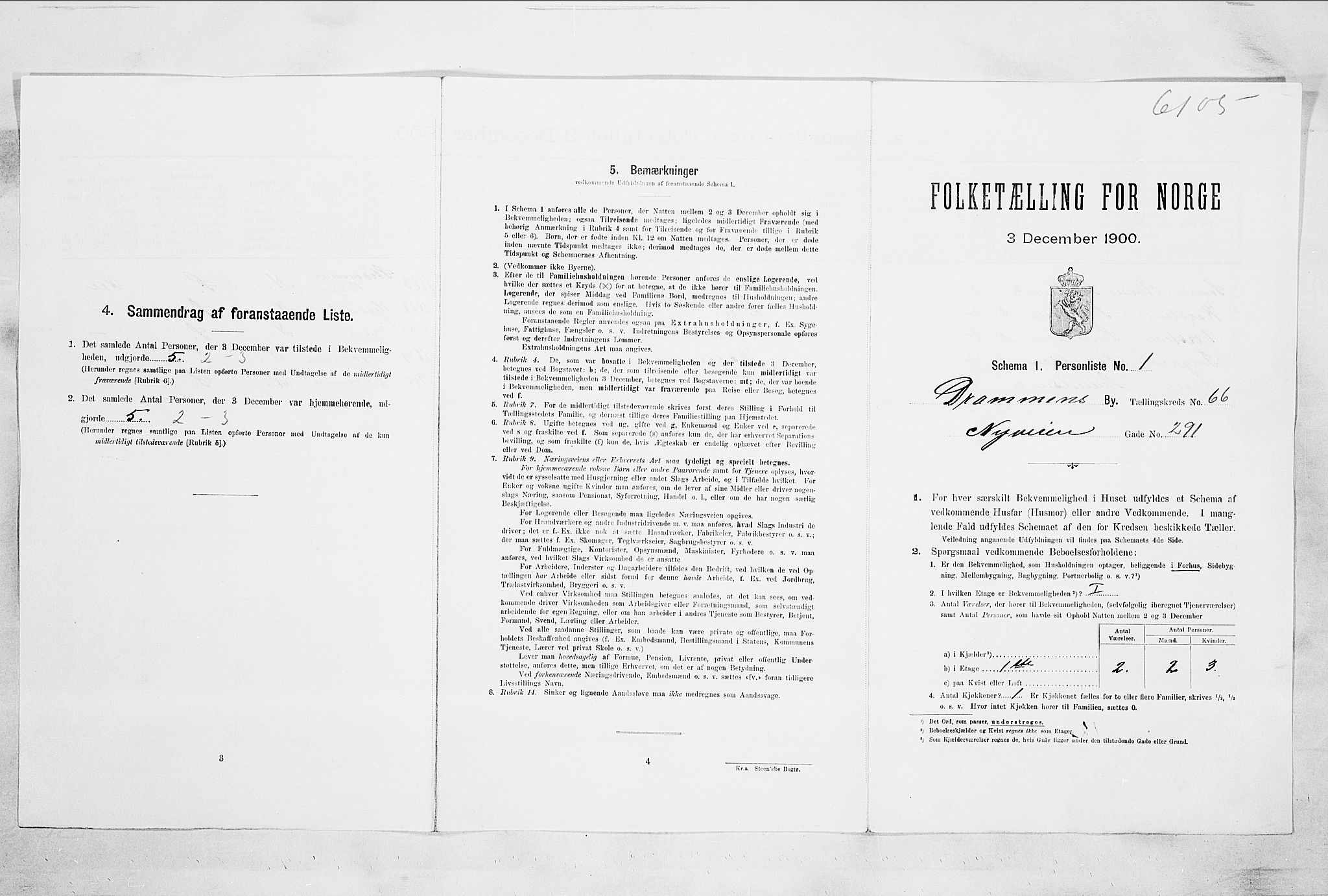 RA, 1900 census for Drammen, 1900, p. 11472