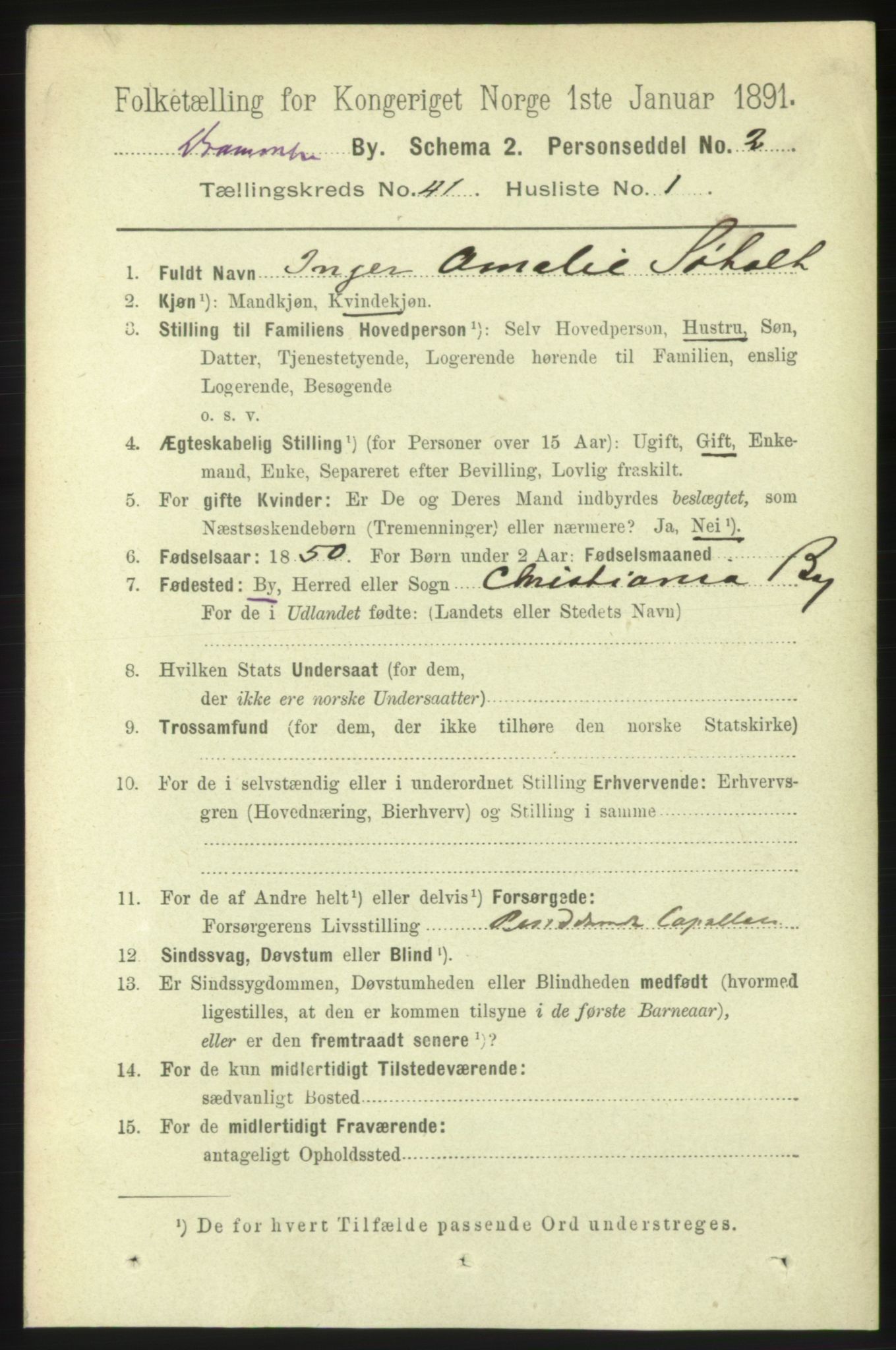 RA, 1891 census for 0602 Drammen, 1891, p. 24153