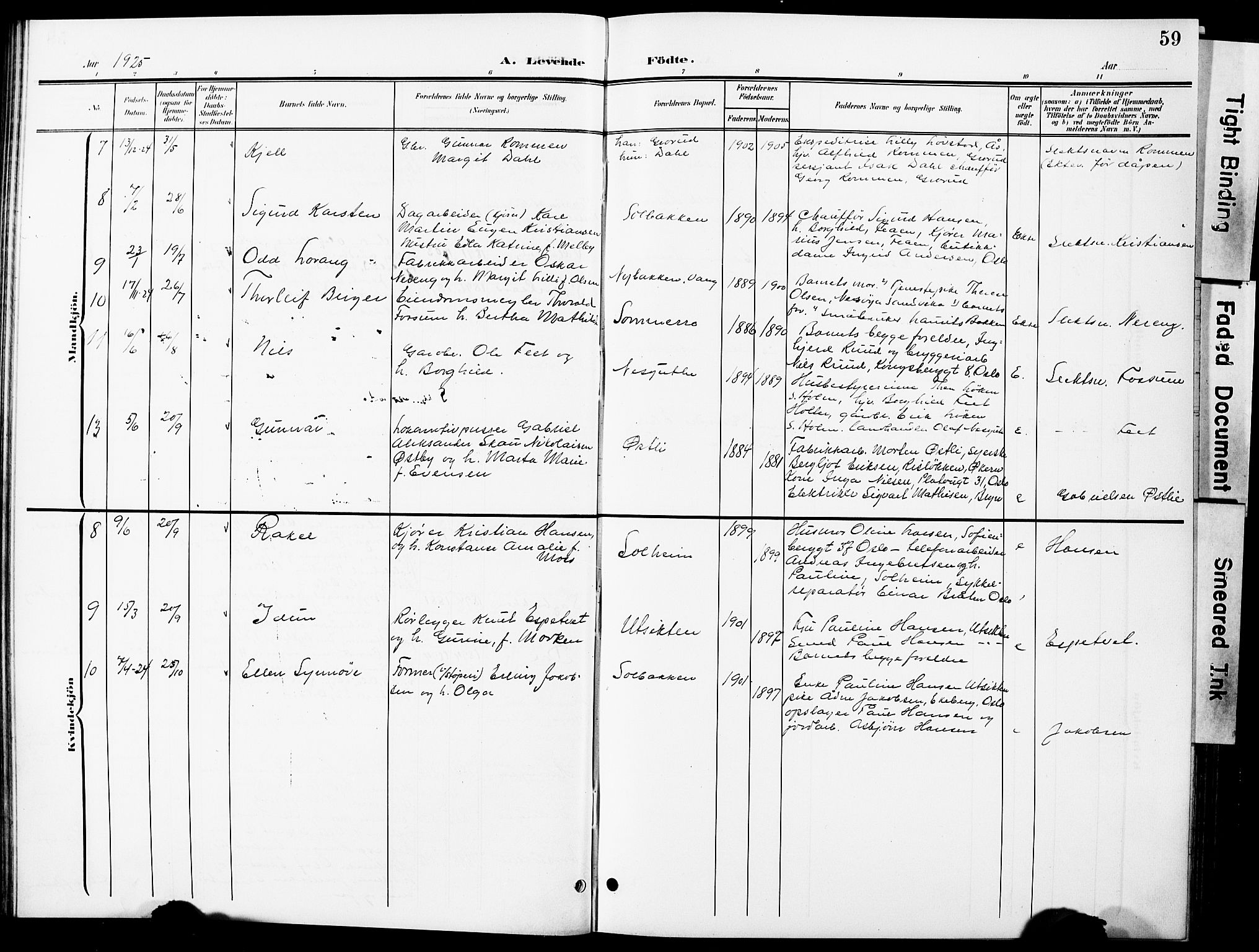 Nittedal prestekontor Kirkebøker, SAO/A-10365a/G/Ga/L0003: Parish register (copy) no. I 3, 1902-1929, p. 59
