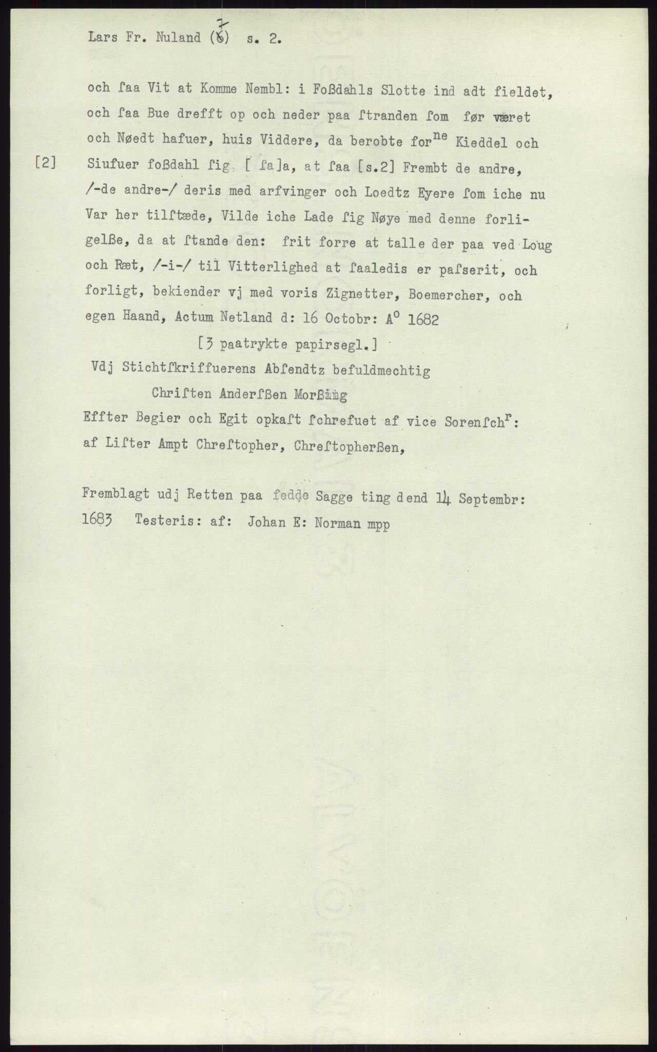 Samlinger til kildeutgivelse, Diplomavskriftsamlingen, AV/RA-EA-4053/H/Ha, p. 2102