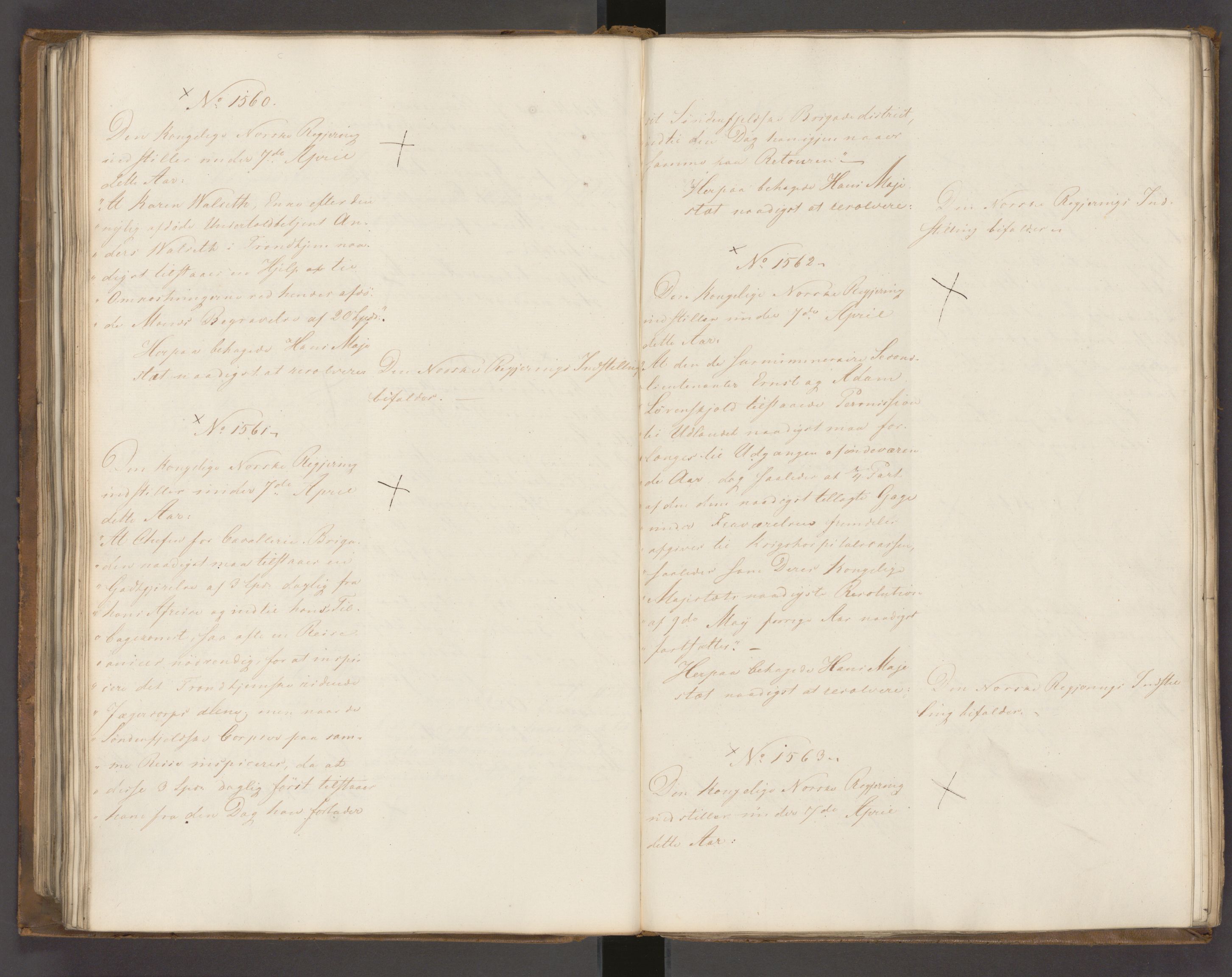 Statsrådssekretariatet, AV/RA-S-1001/A/Ab/L0022: Kgl. res. nr. 1210-1721, 1. halvår, 1826