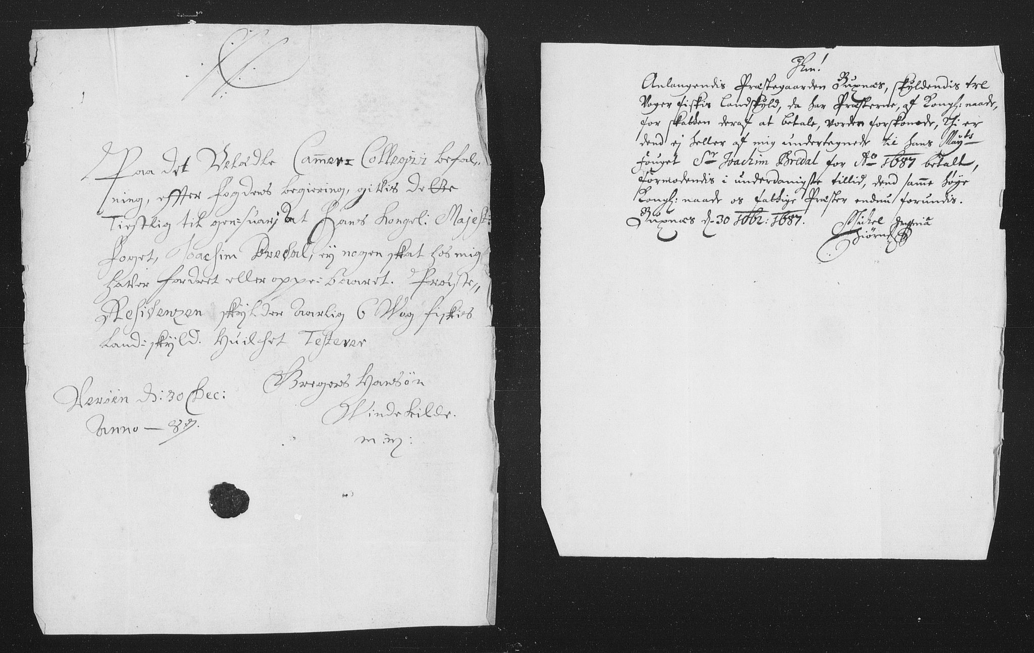 Rentekammeret inntil 1814, Reviderte regnskaper, Stiftamtstueregnskaper, Trondheim stiftamt og Nordland amt, AV/RA-EA-6044/R/Rh/L0010: Nordland amt, 1687