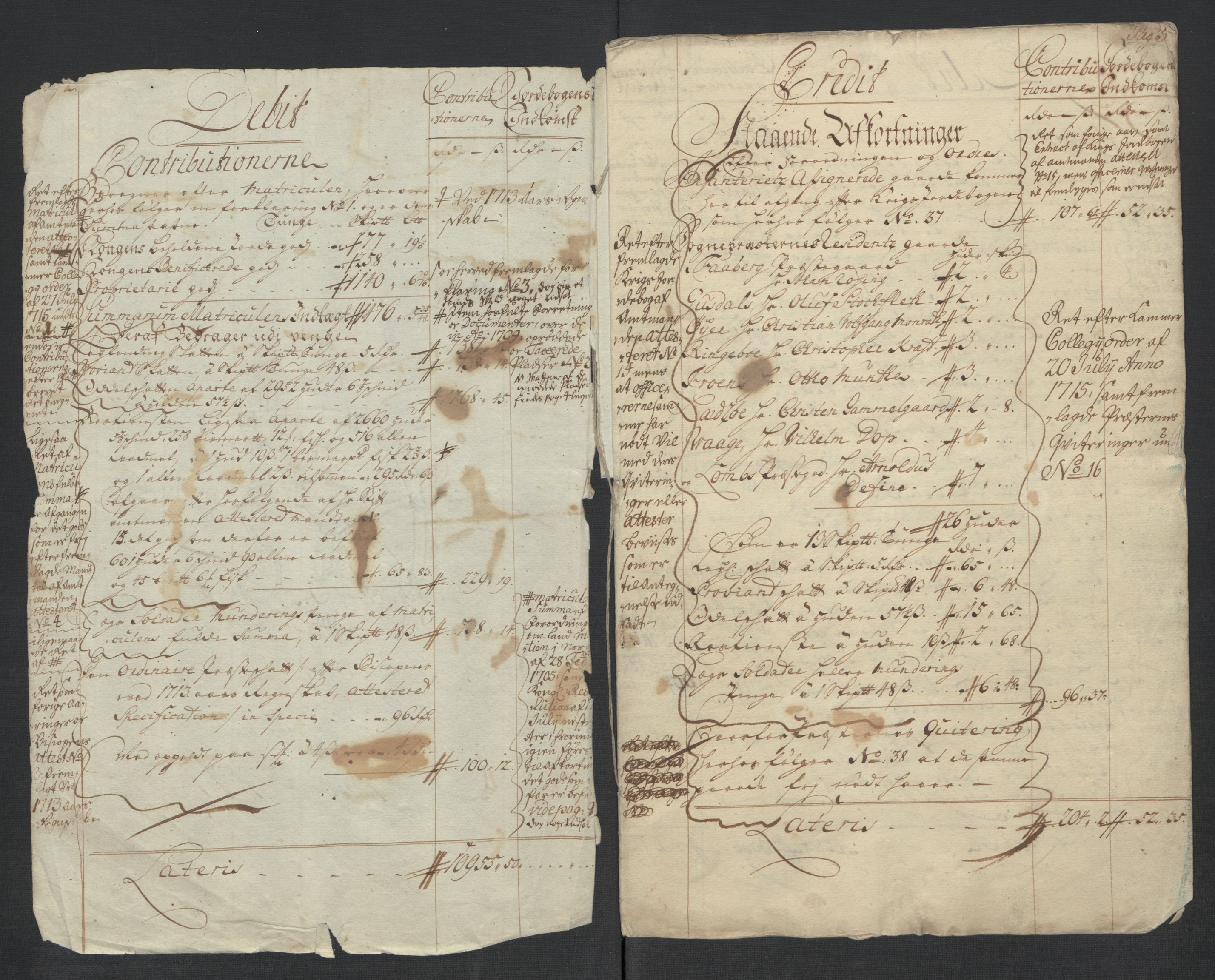 Rentekammeret inntil 1814, Reviderte regnskaper, Fogderegnskap, RA/EA-4092/R17/L1184: Fogderegnskap Gudbrandsdal, 1715, p. 4