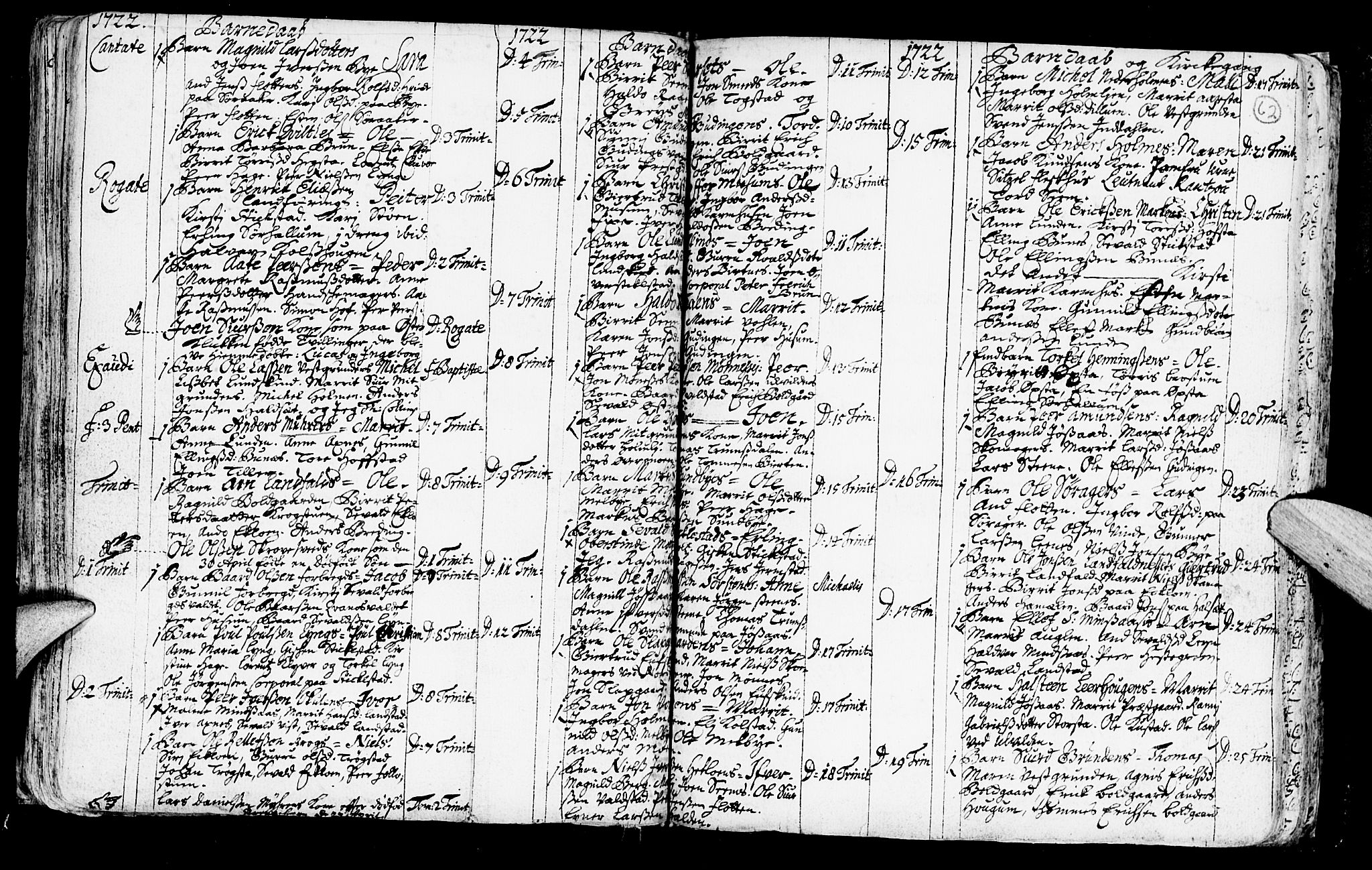 Ministerialprotokoller, klokkerbøker og fødselsregistre - Nord-Trøndelag, SAT/A-1458/723/L0230: Parish register (official) no. 723A01, 1705-1747, p. 62