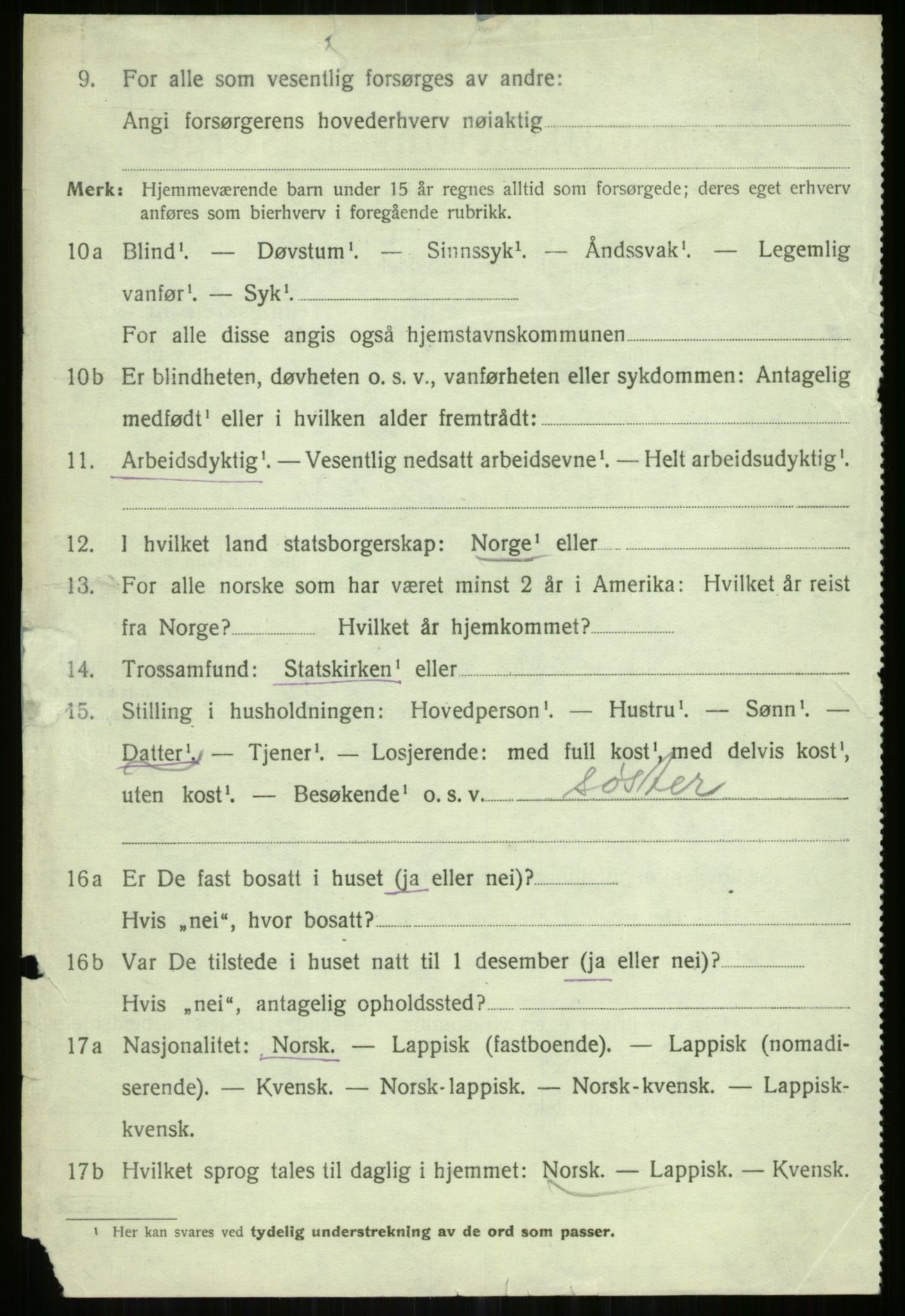 SATØ, 1920 census for Helgøy, 1920, p. 3532
