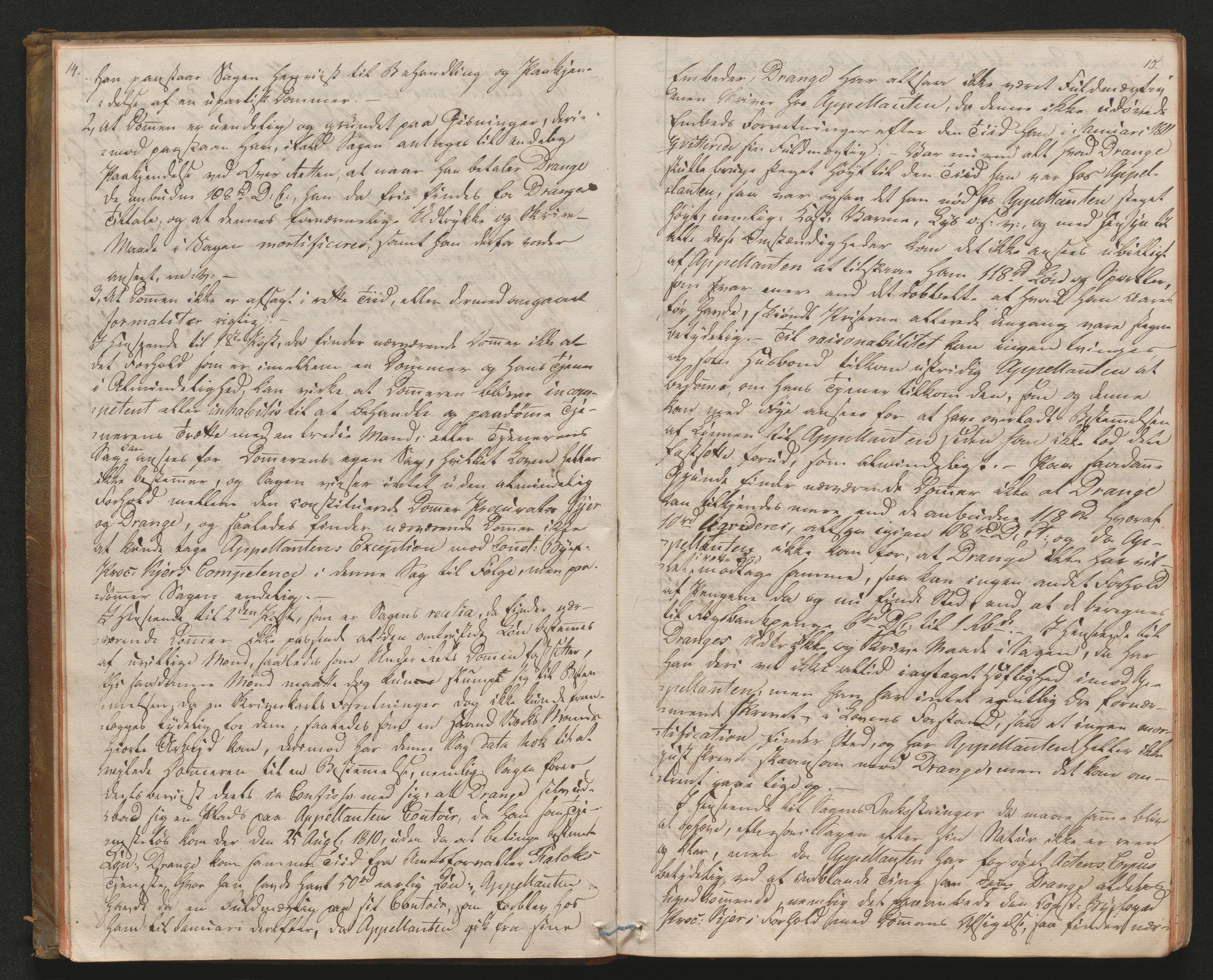 Larvik overbirkerett, AV/SAKO-A-802/F/Fa/L0009: Tingbok, 1813-1821, p. 14-15