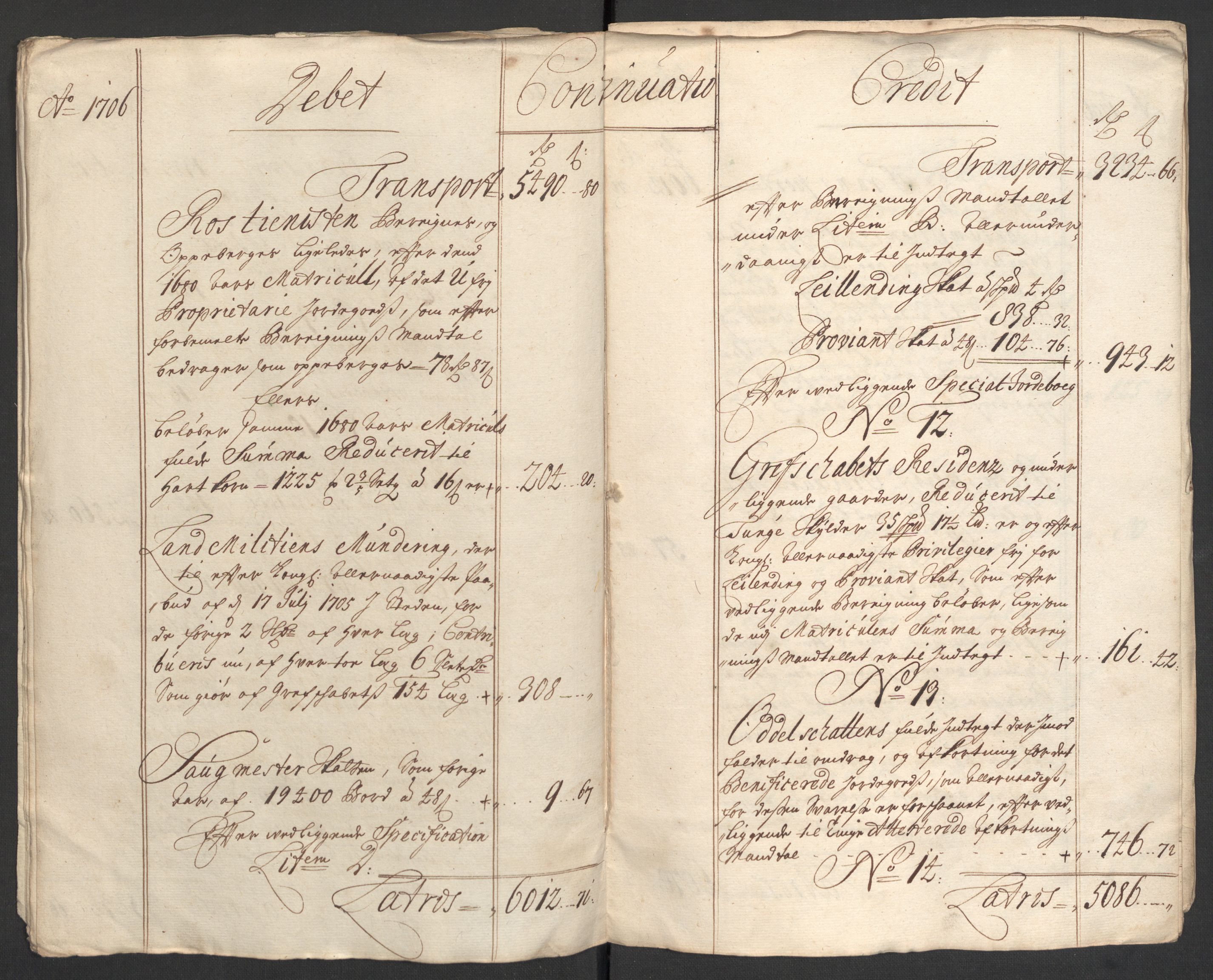 Rentekammeret inntil 1814, Reviderte regnskaper, Fogderegnskap, AV/RA-EA-4092/R33/L1979: Fogderegnskap Larvik grevskap, 1706, p. 11