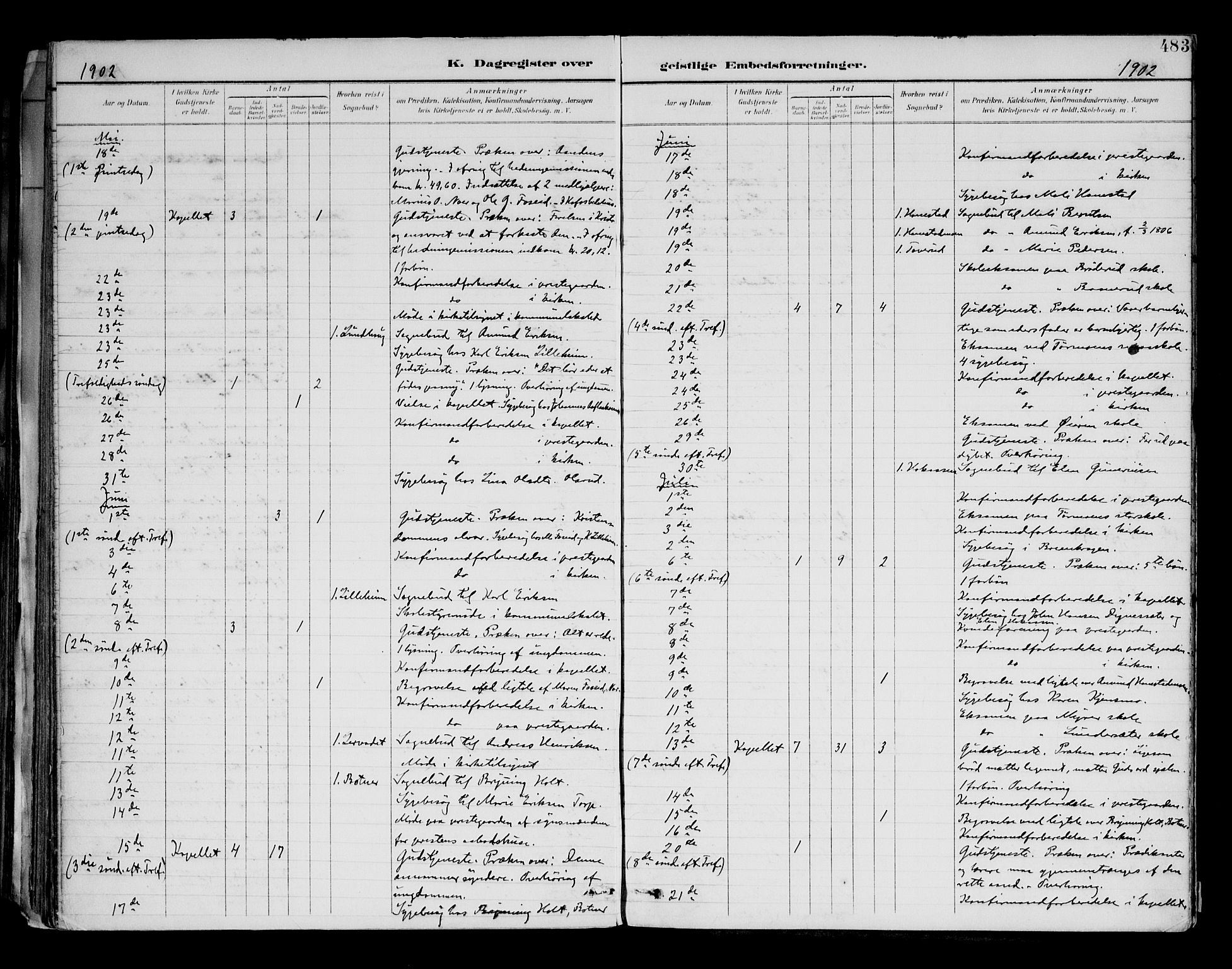 Brandval prestekontor, AV/SAH-PREST-034/H/Ha/Haa/L0003: Parish register (official) no. 3, 1894-1909, p. 483