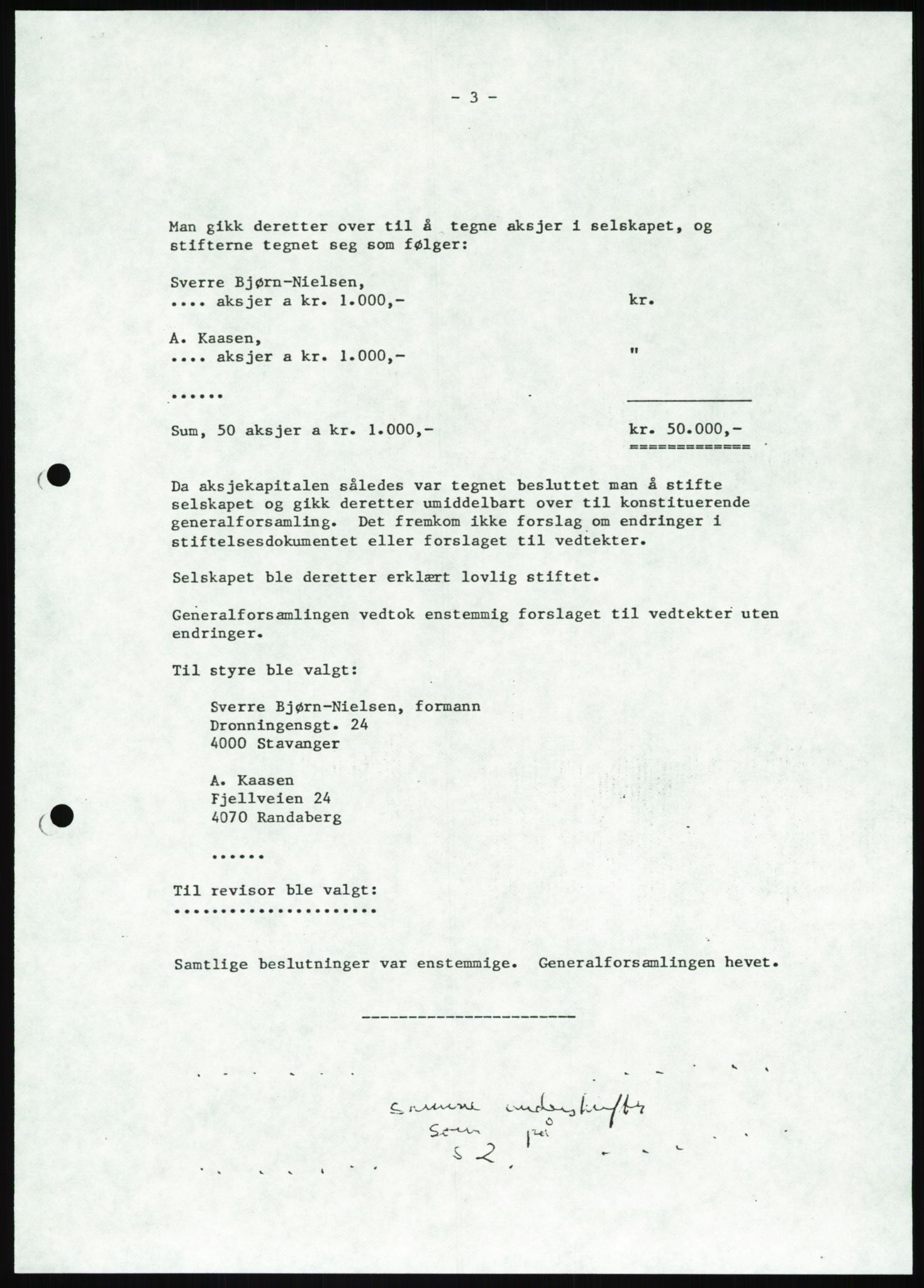 Pa 1503 - Stavanger Drilling AS, AV/SAST-A-101906/A/Ab/Abb/L0003: Styremøter Stavanger Drilling II A/S., 1976-1983, p. 828