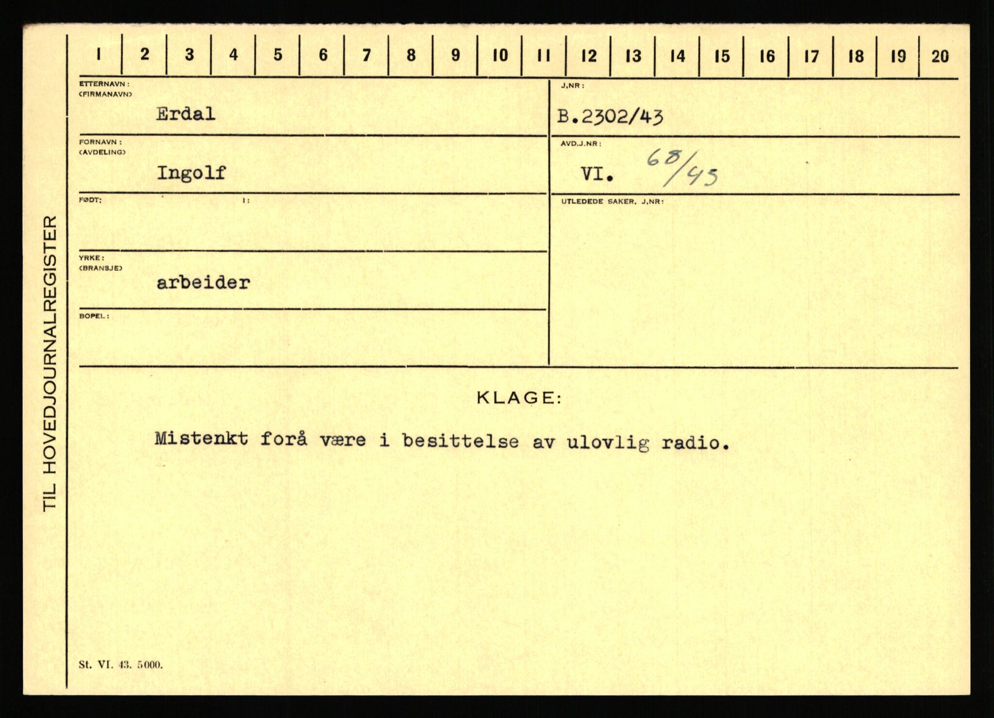 Statspolitiet - Hovedkontoret / Osloavdelingen, AV/RA-S-1329/C/Ca/L0004: Eid - funn av gjenstander	, 1943-1945, p. 1440