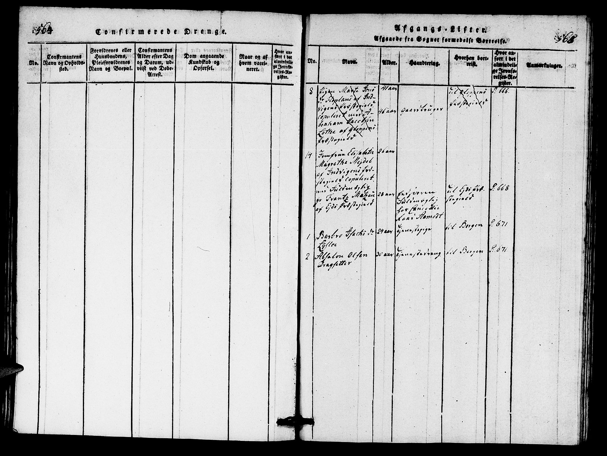 Innvik sokneprestembete, SAB/A-80501: Parish register (copy) no. A 1, 1816-1820, p. 564-565