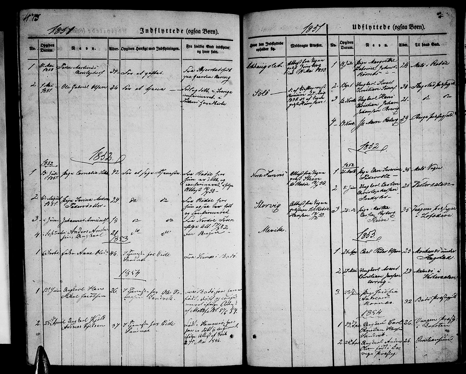 Ministerialprotokoller, klokkerbøker og fødselsregistre - Nordland, SAT/A-1459/805/L0106: Parish register (copy) no. 805C02, 1841-1861, p. 473