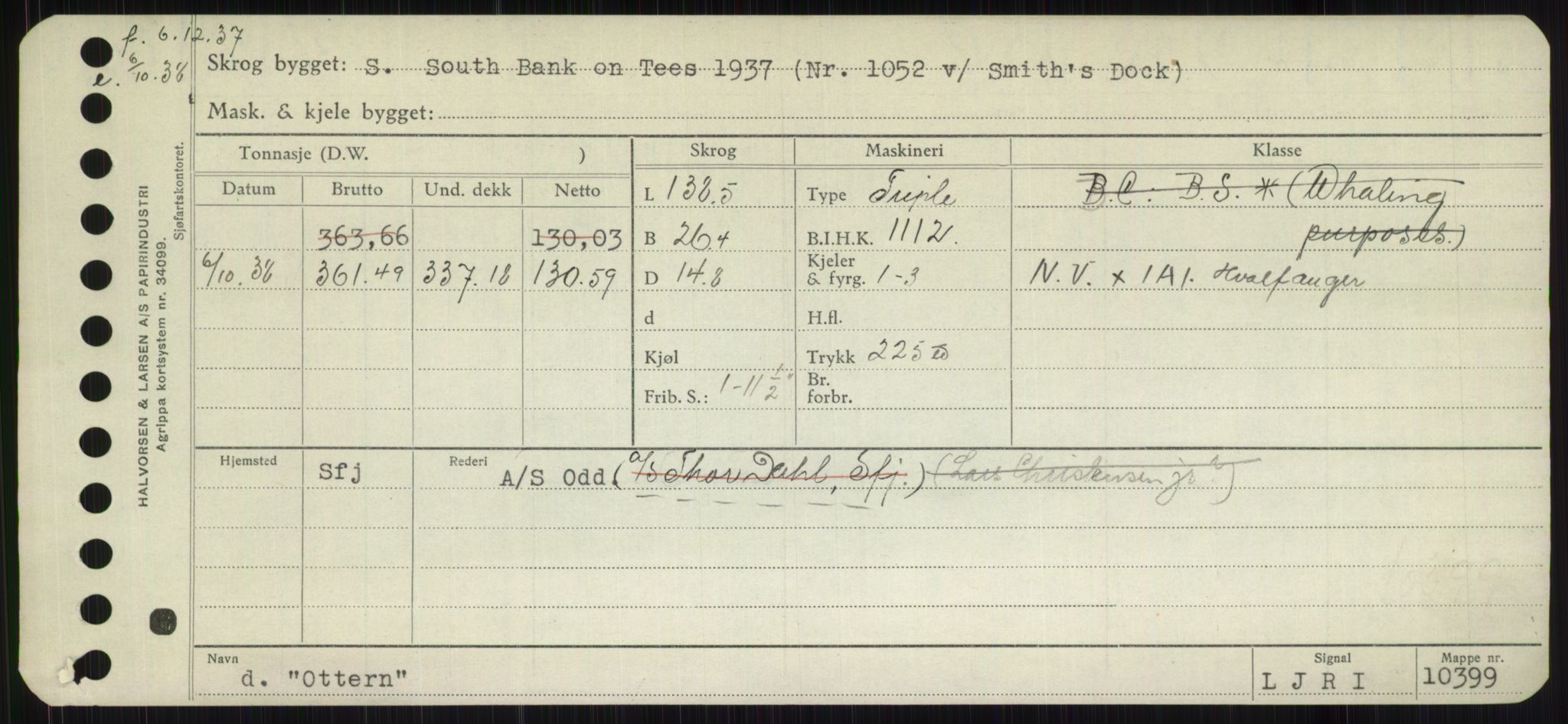 Sjøfartsdirektoratet med forløpere, Skipsmålingen, RA/S-1627/H/Hb/L0004: Fartøy, O-S, p. 59