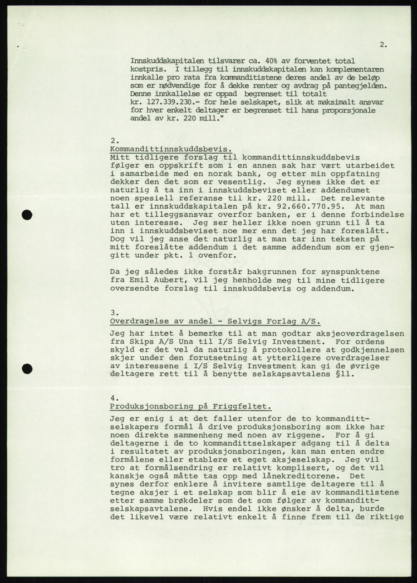 Pa 1503 - Stavanger Drilling AS, AV/SAST-A-101906/D/L0006: Korrespondanse og saksdokumenter, 1974-1984, p. 496