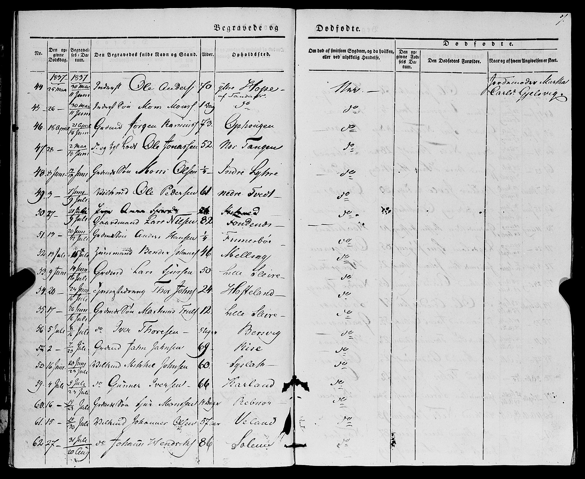 Lindås Sokneprestembete, AV/SAB-A-76701/H/Haa/Haaa/L0014: Parish register (official) no. A 14, 1835-1847, p. 7