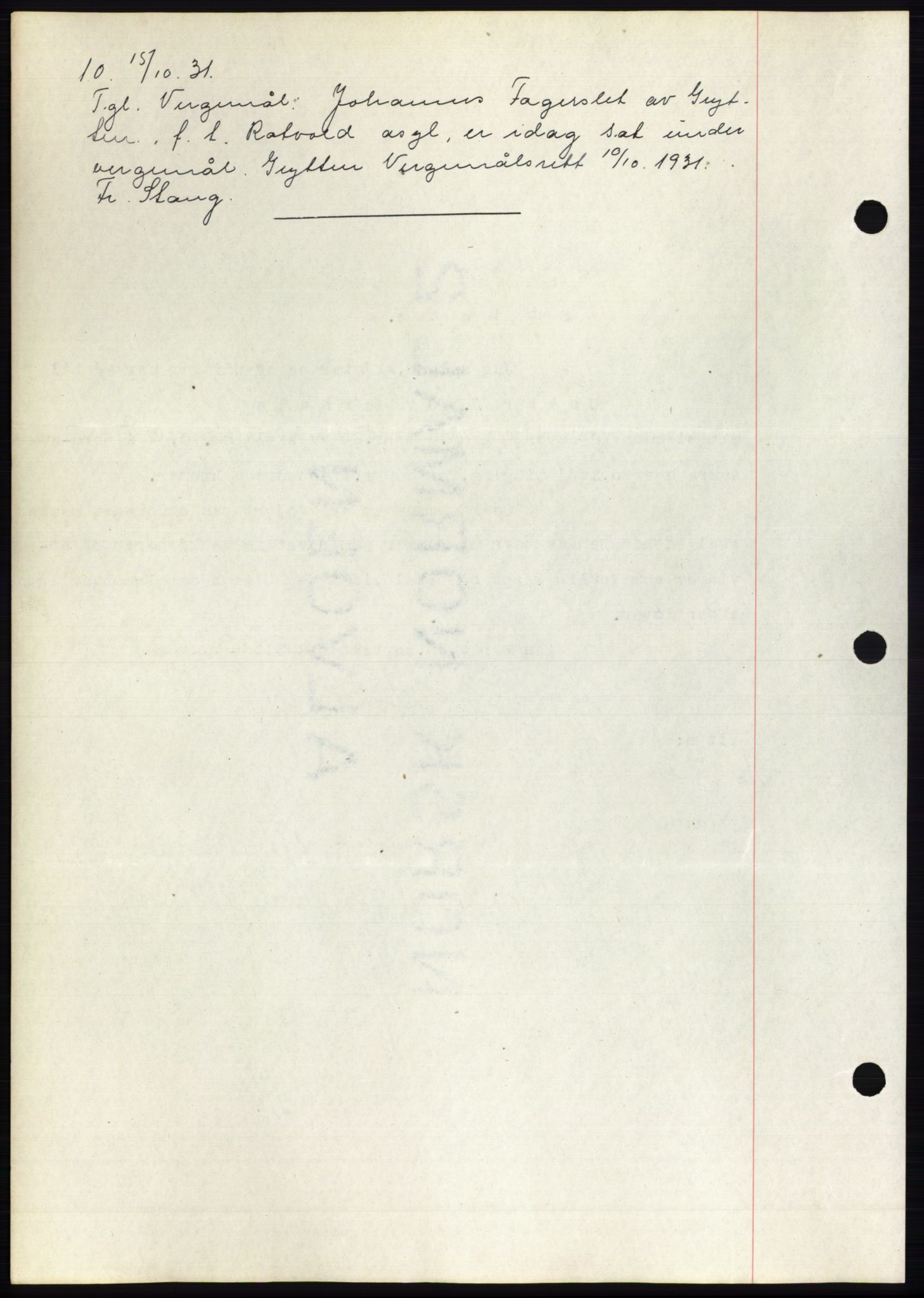 Romsdal sorenskriveri, AV/SAT-A-4149/1/2/2C/L0060: Mortgage book no. 54, 1931-1932, Deed date: 01.10.1931