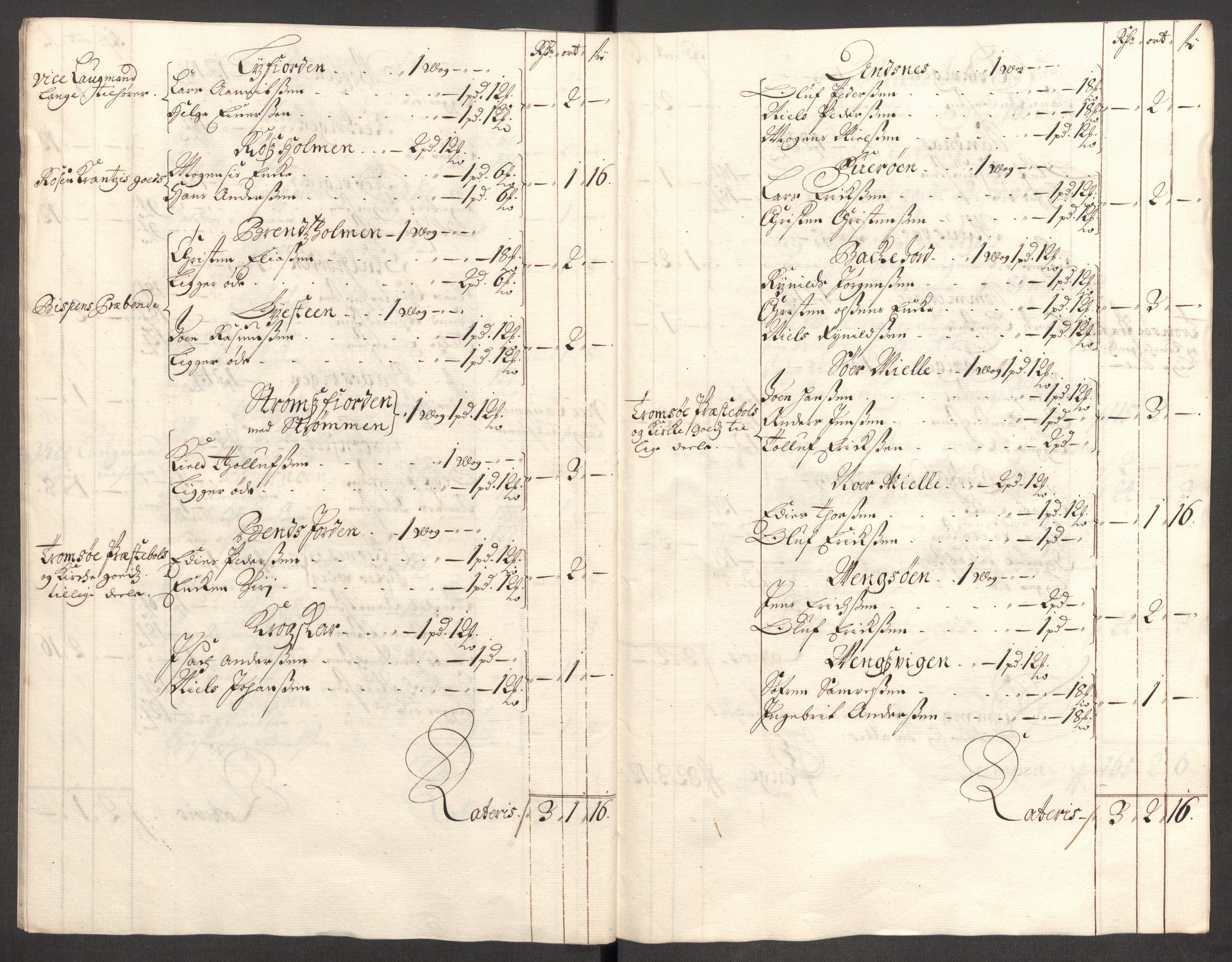 Rentekammeret inntil 1814, Reviderte regnskaper, Fogderegnskap, AV/RA-EA-4092/R68/L4754: Fogderegnskap Senja og Troms, 1697-1699, p. 99