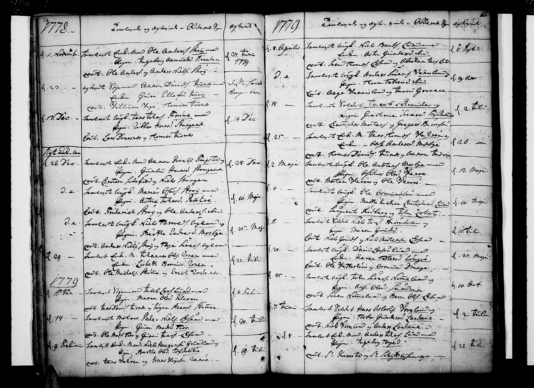 Oddernes sokneprestkontor, AV/SAK-1111-0033/F/Fa/Faa/L0004: Parish register (official) no. A 4, 1764-1820, p. 15