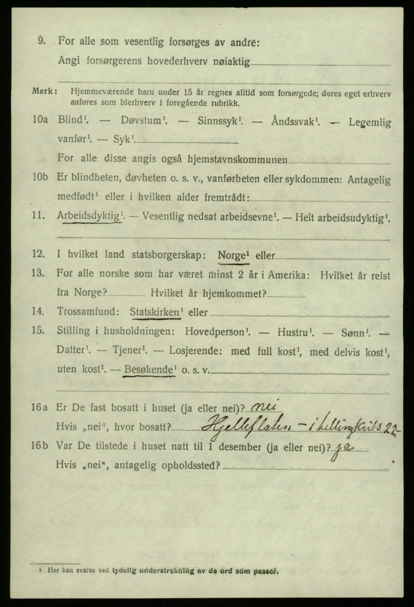 SAB, 1920 census for Sogndal, 1920, p. 7958