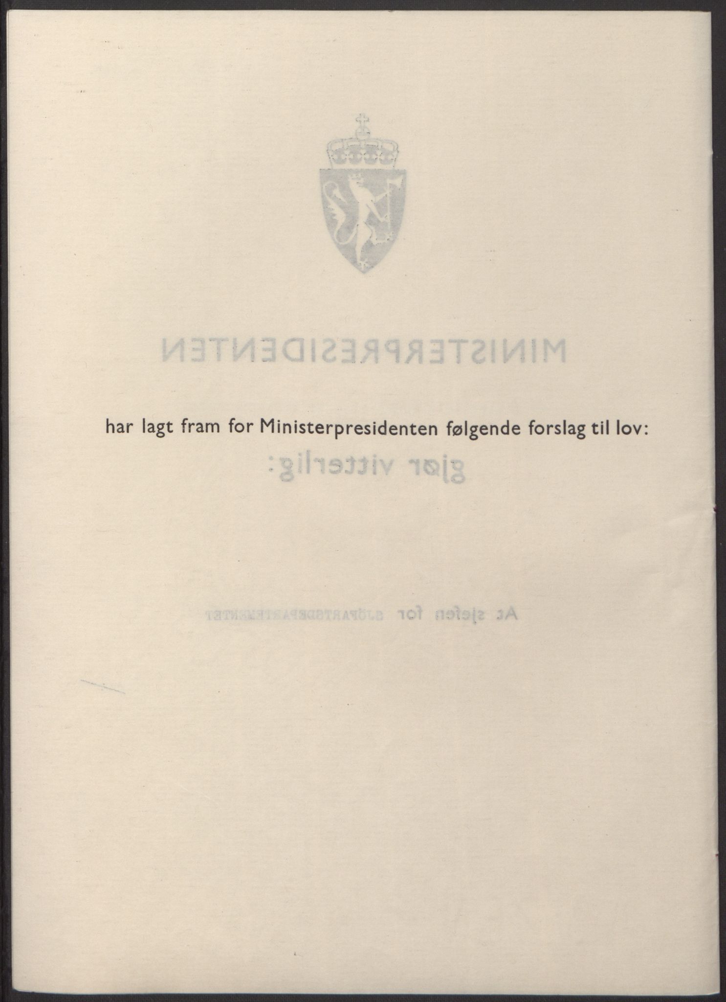 NS-administrasjonen 1940-1945 (Statsrådsekretariatet, de kommisariske statsråder mm), AV/RA-S-4279/D/Db/L0098: Lover II, 1942, p. 174