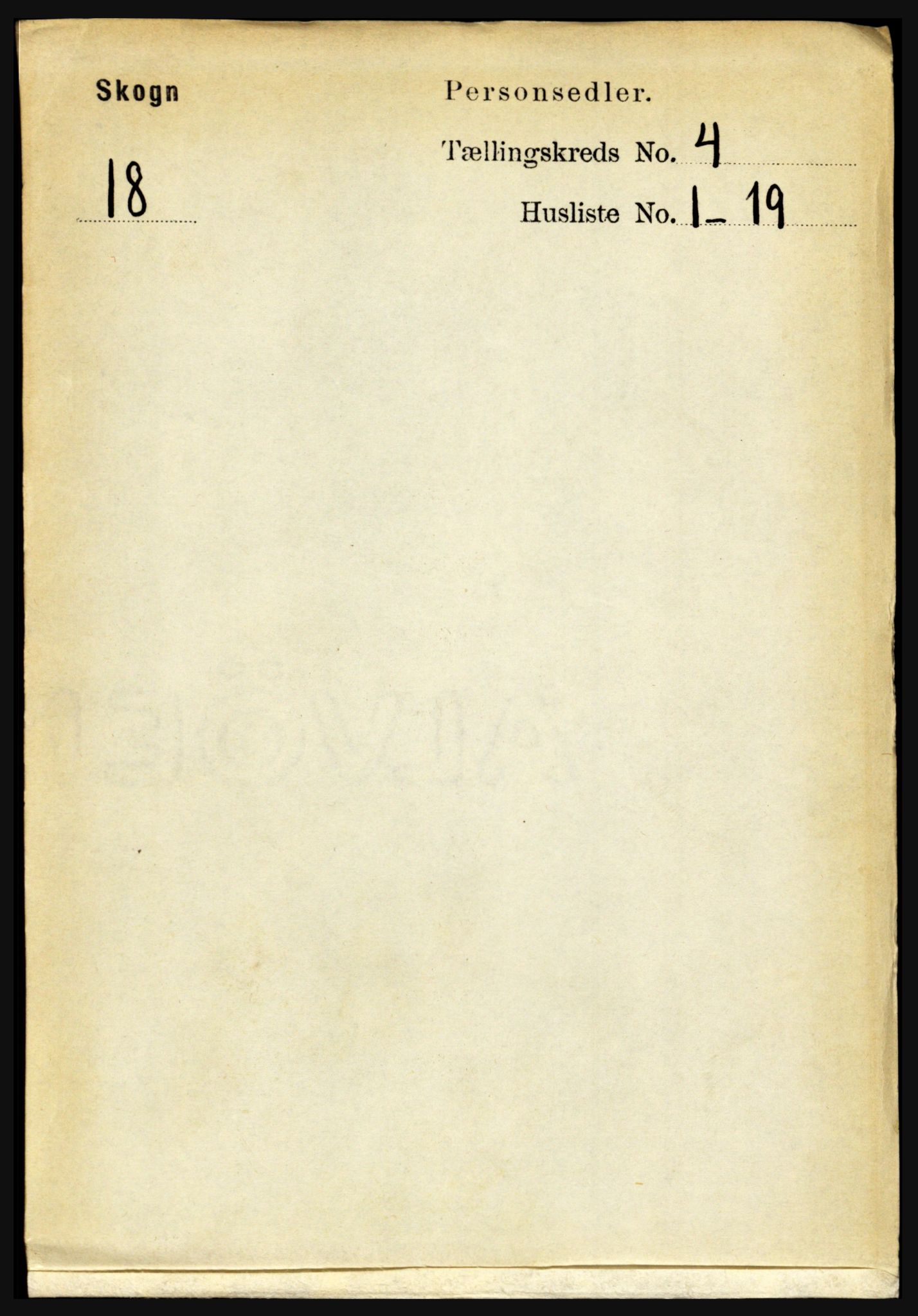 RA, 1891 census for 1719 Skogn, 1891, p. 2358