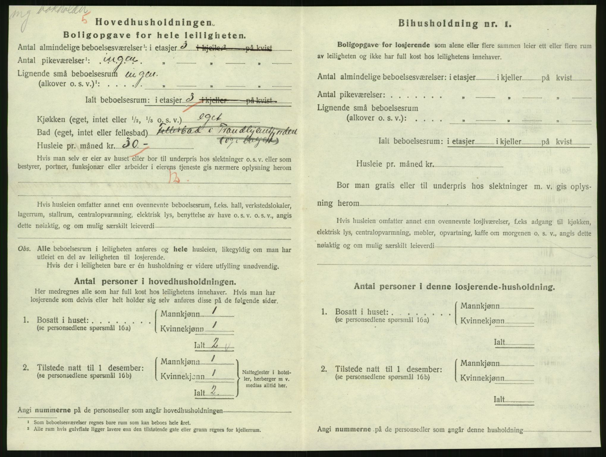 SAT, 1920 census for Steinkjer, 1920, p. 1965