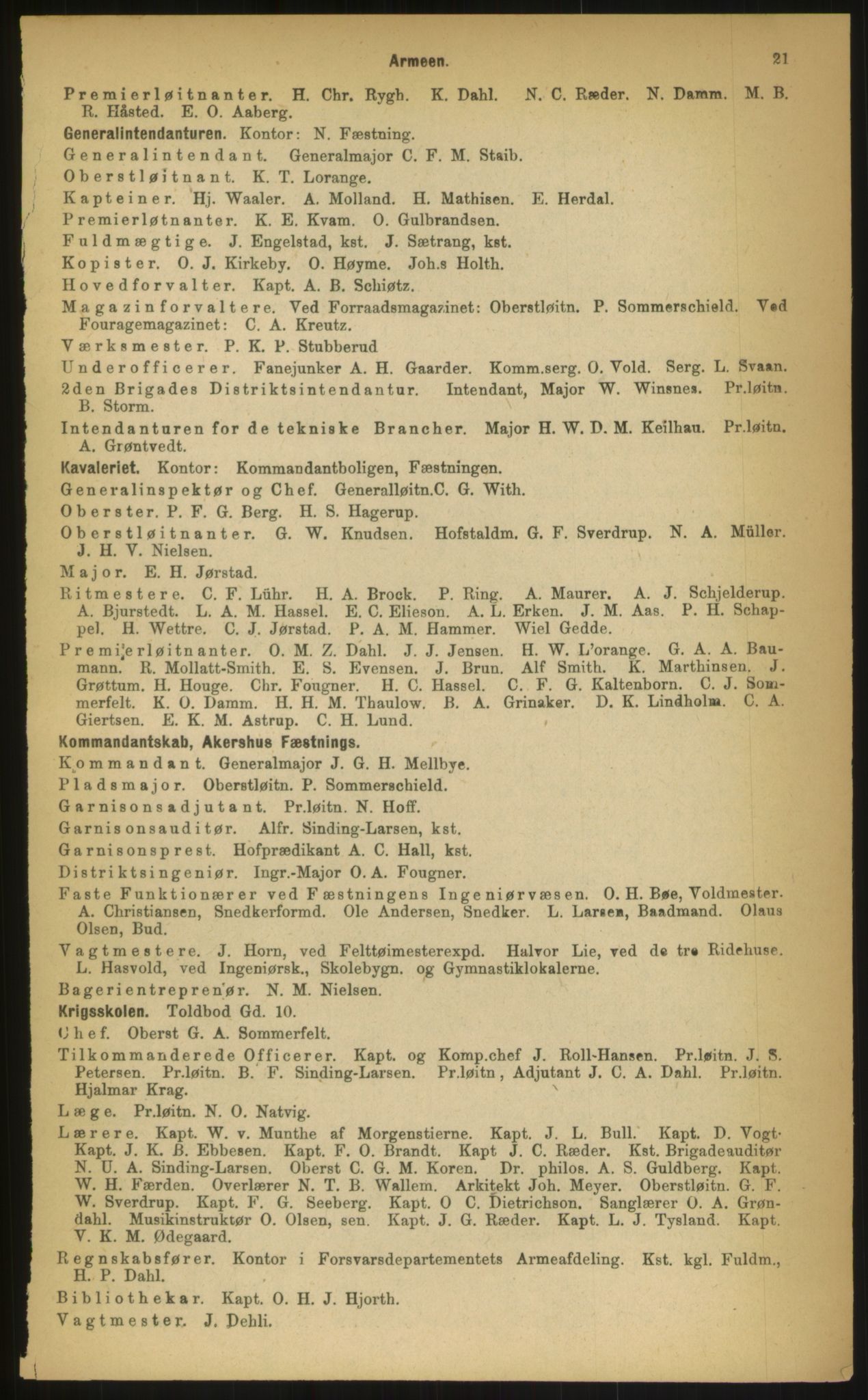 Kristiania/Oslo adressebok, PUBL/-, 1899, p. 21