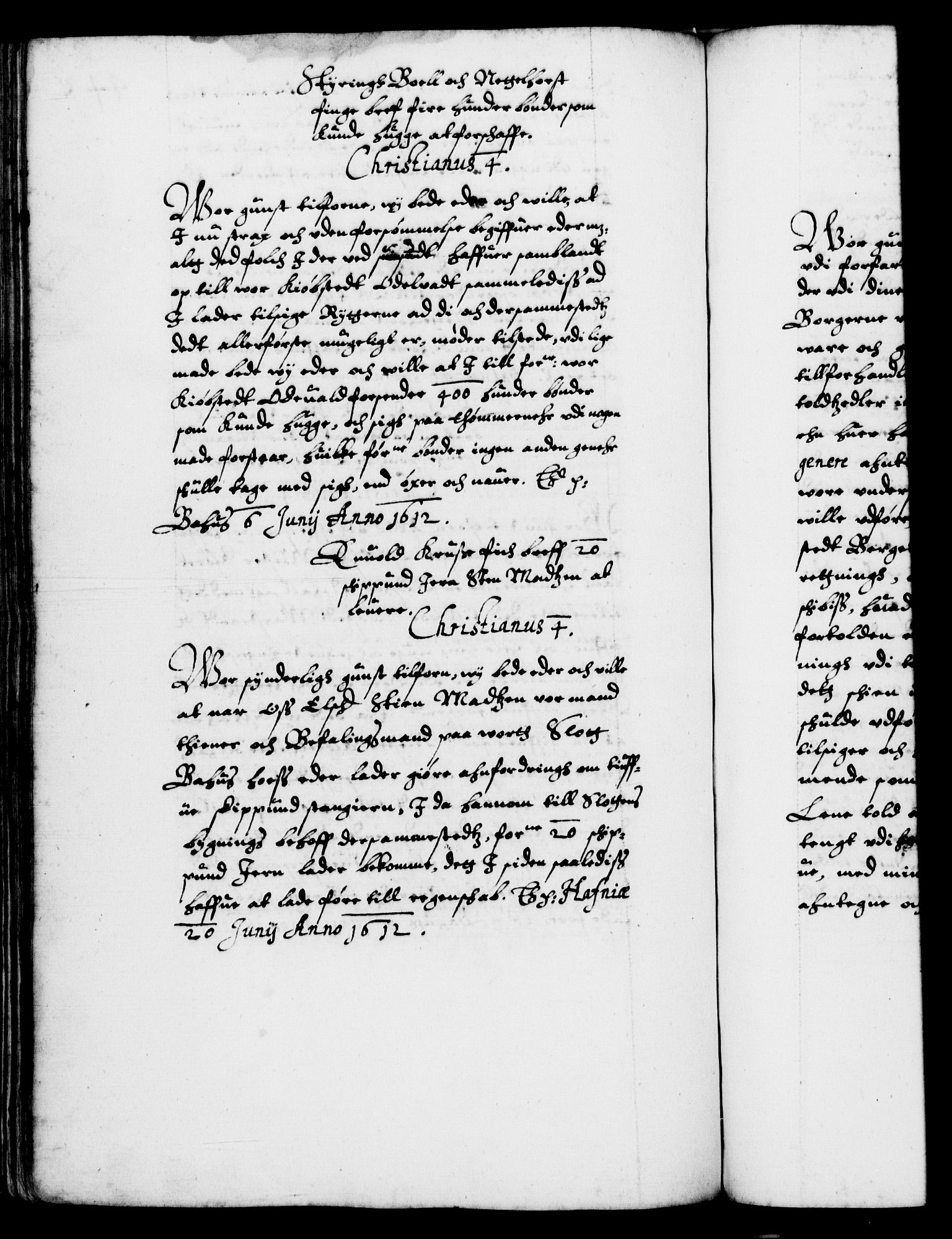 Danske Kanselli 1572-1799, RA/EA-3023/F/Fc/Fca/Fcab/L0003: Norske tegnelser (mikrofilm), 1596-1616, p. 448b