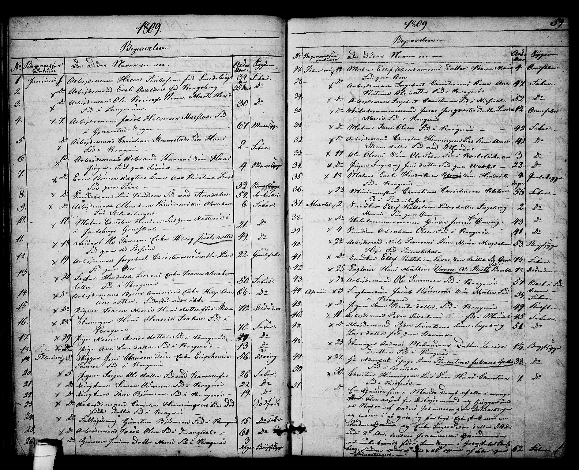 Kragerø kirkebøker, SAKO/A-278/F/Fa/L0003: Parish register (official) no. 3, 1802-1813, p. 59