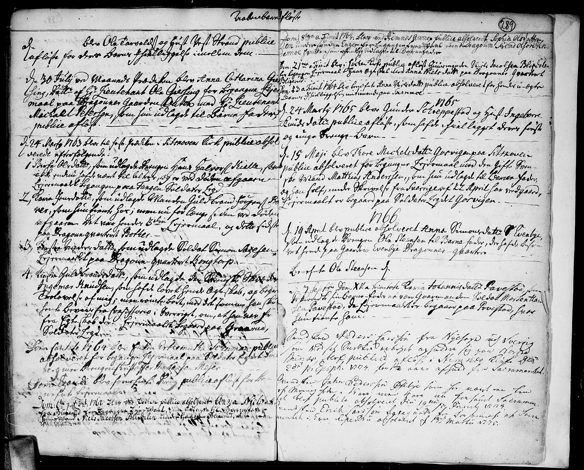 Høland prestekontor Kirkebøker, SAO/A-10346a/F/Fa/L0004: Parish register (official) no. I 4, 1757-1780, p. 289