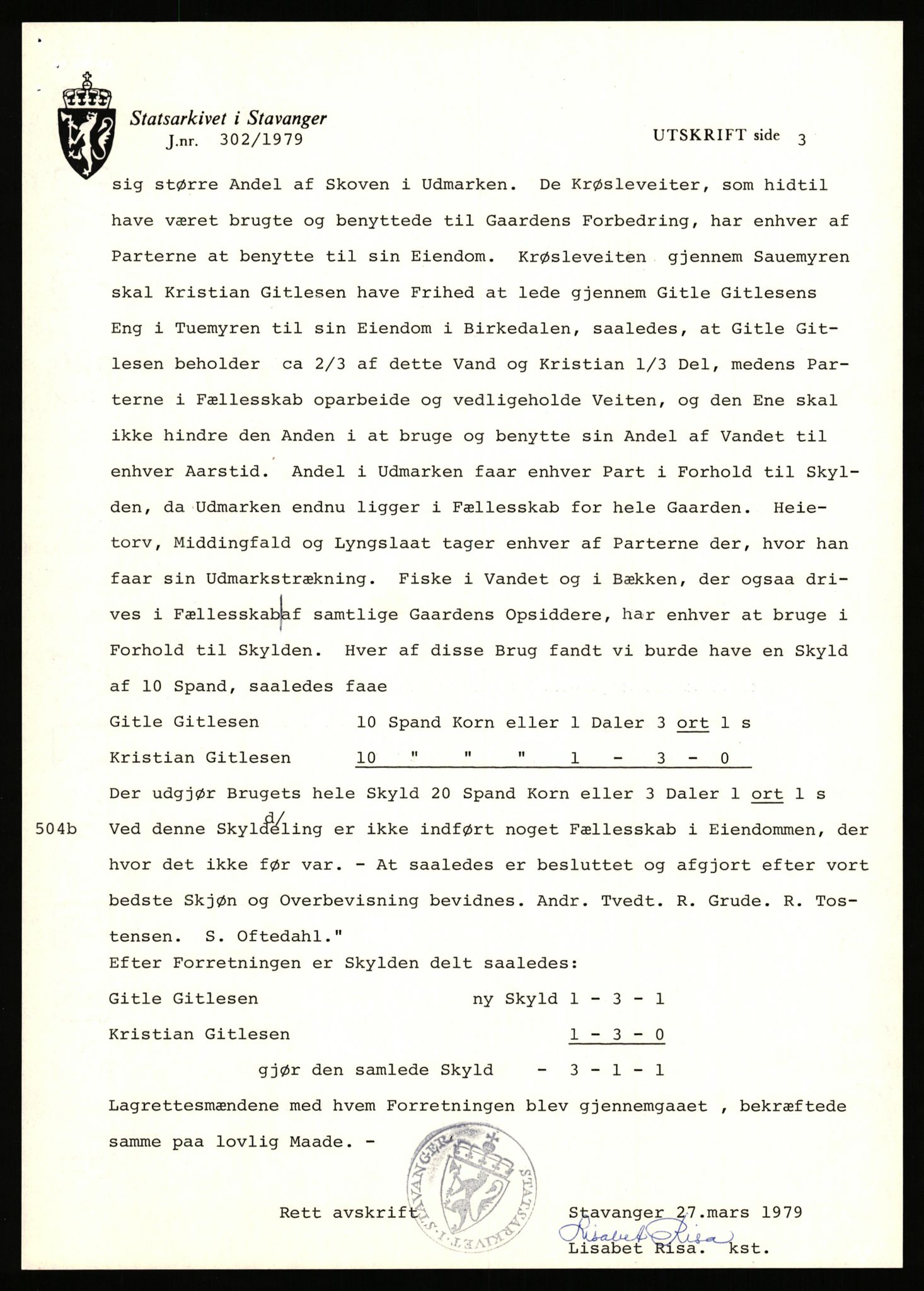 Statsarkivet i Stavanger, AV/SAST-A-101971/03/Y/Yj/L0038: Avskrifter sortert etter gårdsnavn: Hodne - Holte, 1750-1930, p. 256