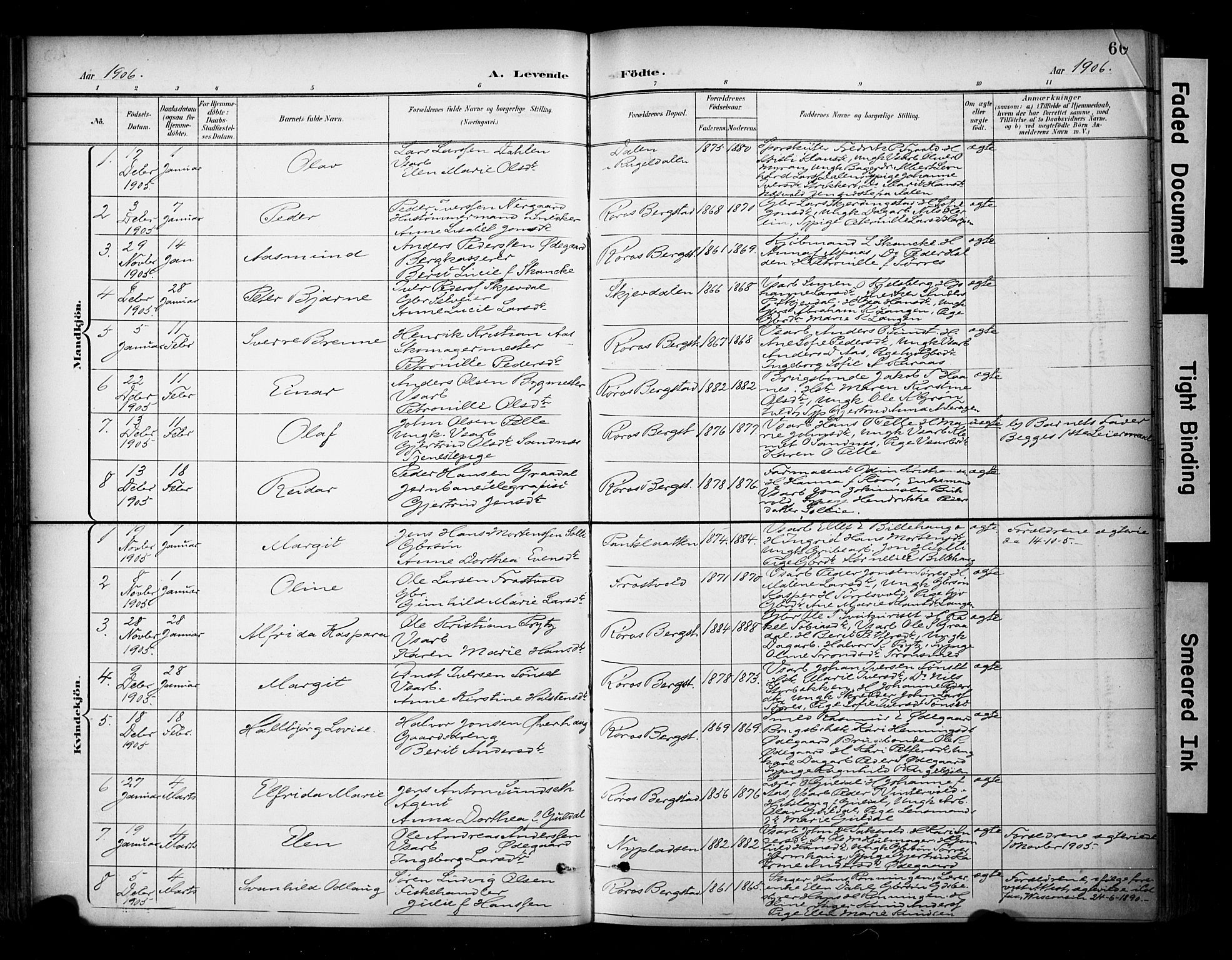 Ministerialprotokoller, klokkerbøker og fødselsregistre - Sør-Trøndelag, SAT/A-1456/681/L0936: Parish register (official) no. 681A14, 1899-1908, p. 66