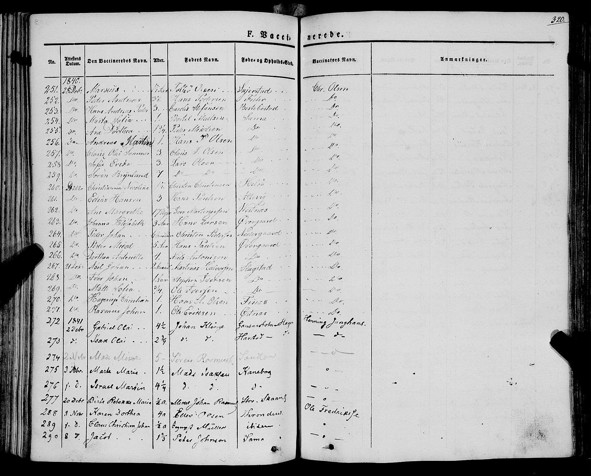 Trondenes sokneprestkontor, SATØ/S-1319/H/Ha/L0009kirke: Parish register (official) no. 9, 1841-1852, p. 320