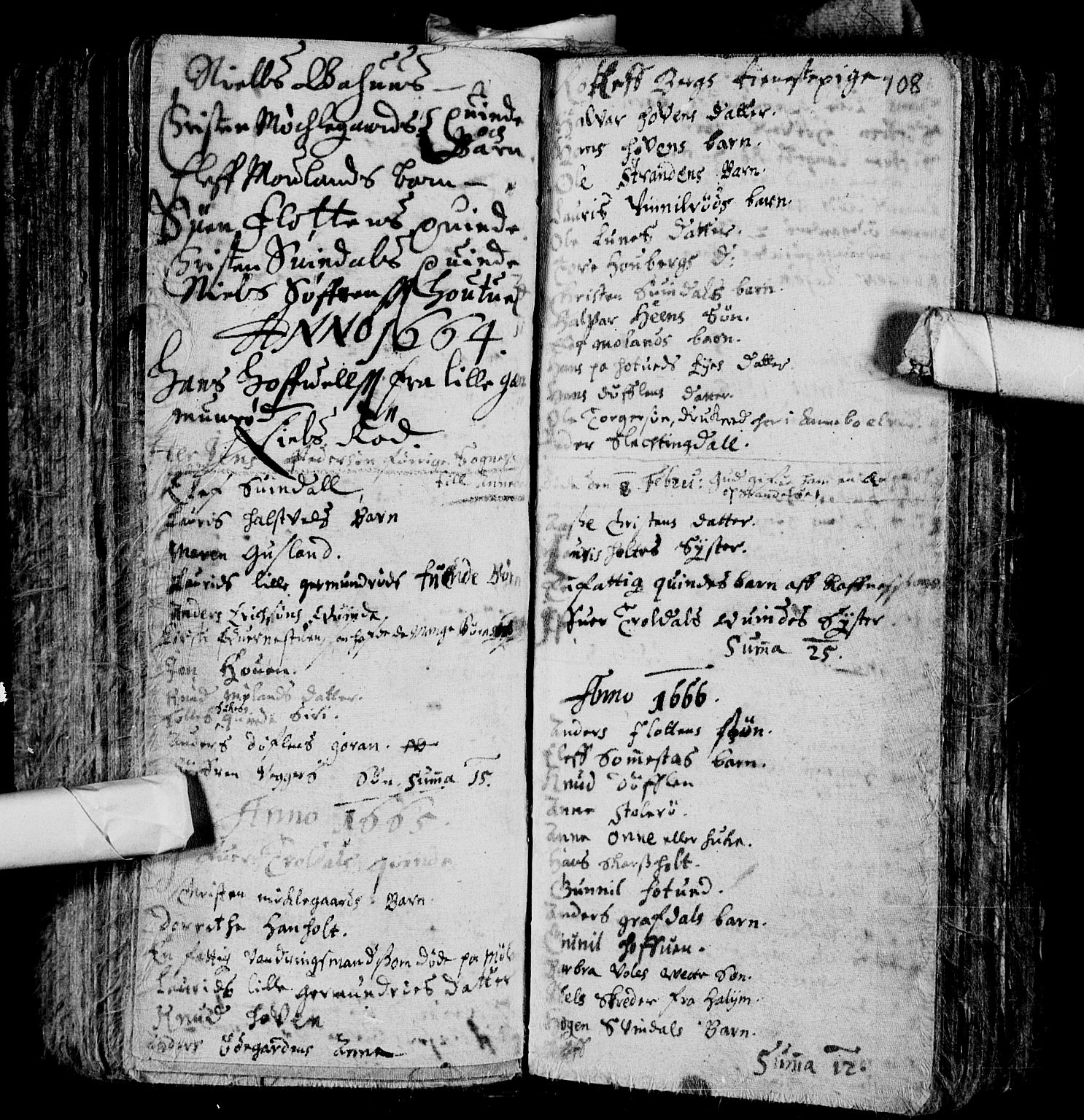 Andebu kirkebøker, AV/SAKO-A-336/F/Fa/L0001: Parish register (official) no. I 1 /1, 1623-1738, p. 108
