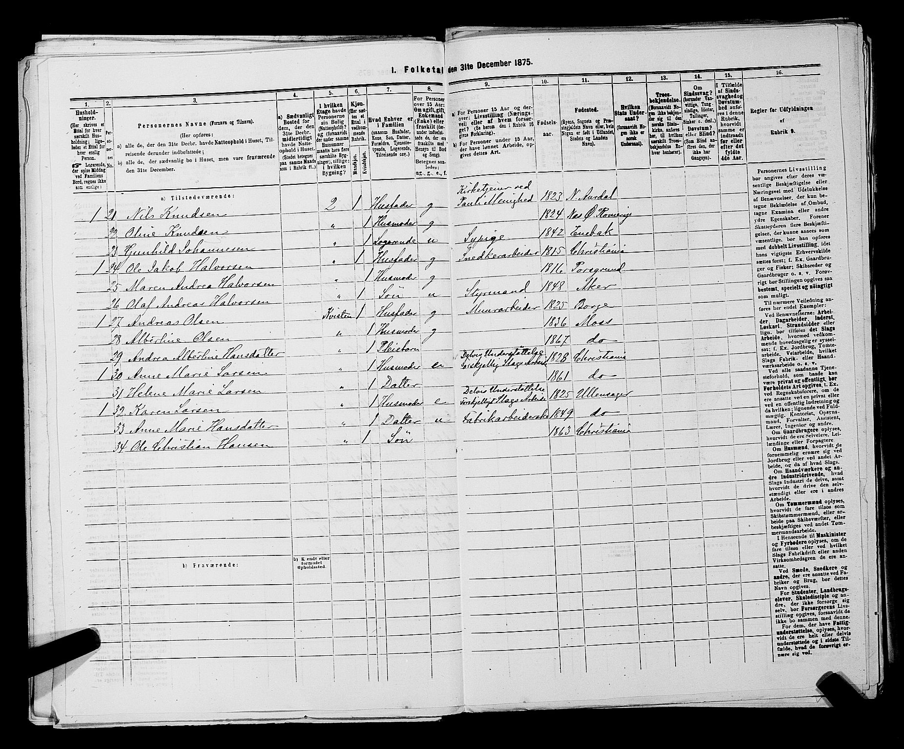 RA, 1875 census for 0301 Kristiania, 1875, p. 7282