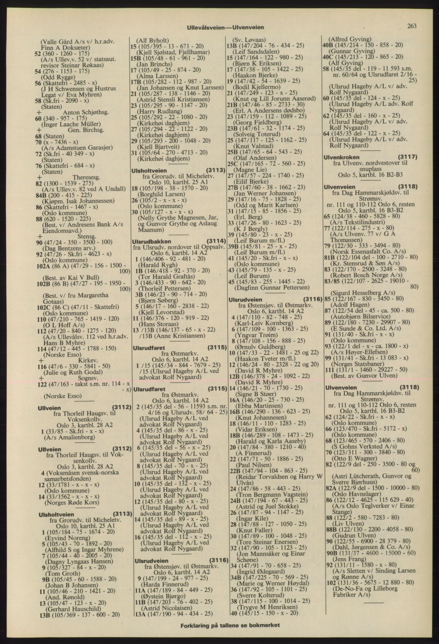 Kristiania/Oslo adressebok, PUBL/-, 1975-1976, p. 263