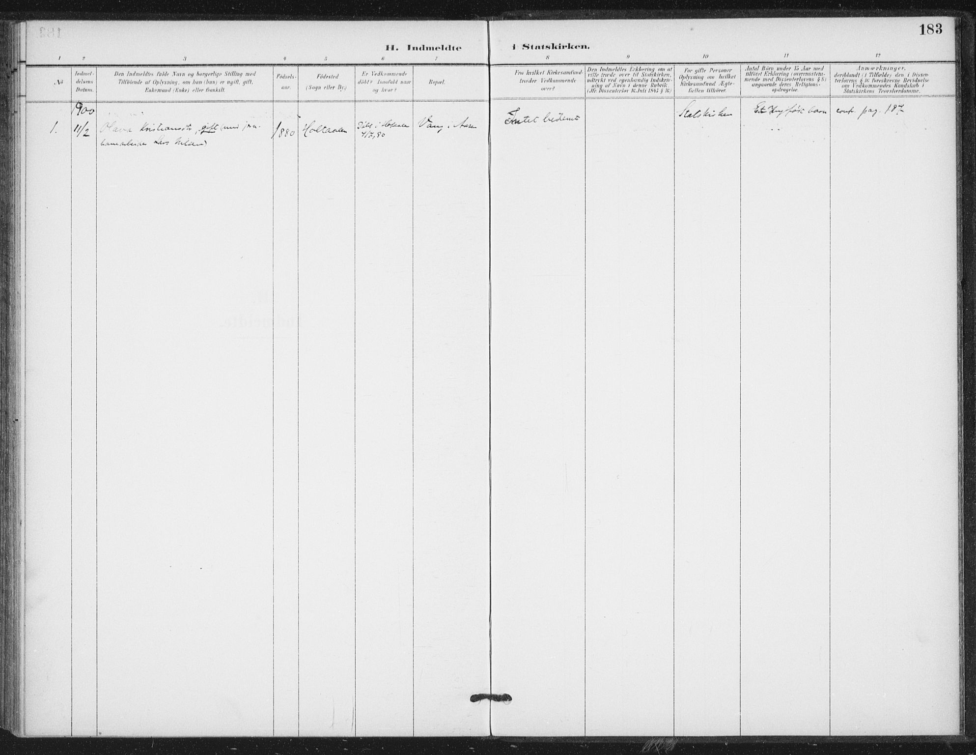 Ministerialprotokoller, klokkerbøker og fødselsregistre - Nord-Trøndelag, SAT/A-1458/714/L0131: Parish register (official) no. 714A02, 1896-1918, p. 183