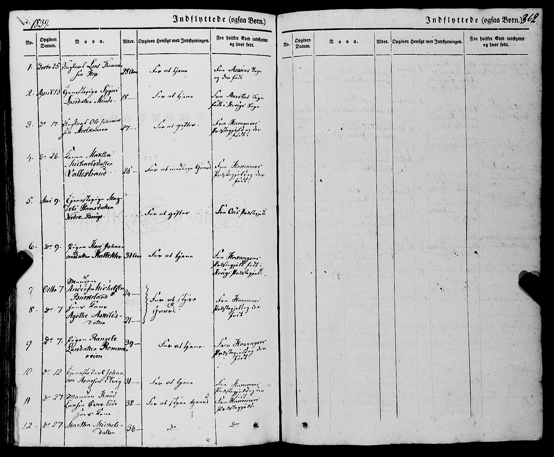 Haus sokneprestembete, AV/SAB-A-75601/H/Haa: Parish register (official) no. A 15, 1838-1847, p. 362