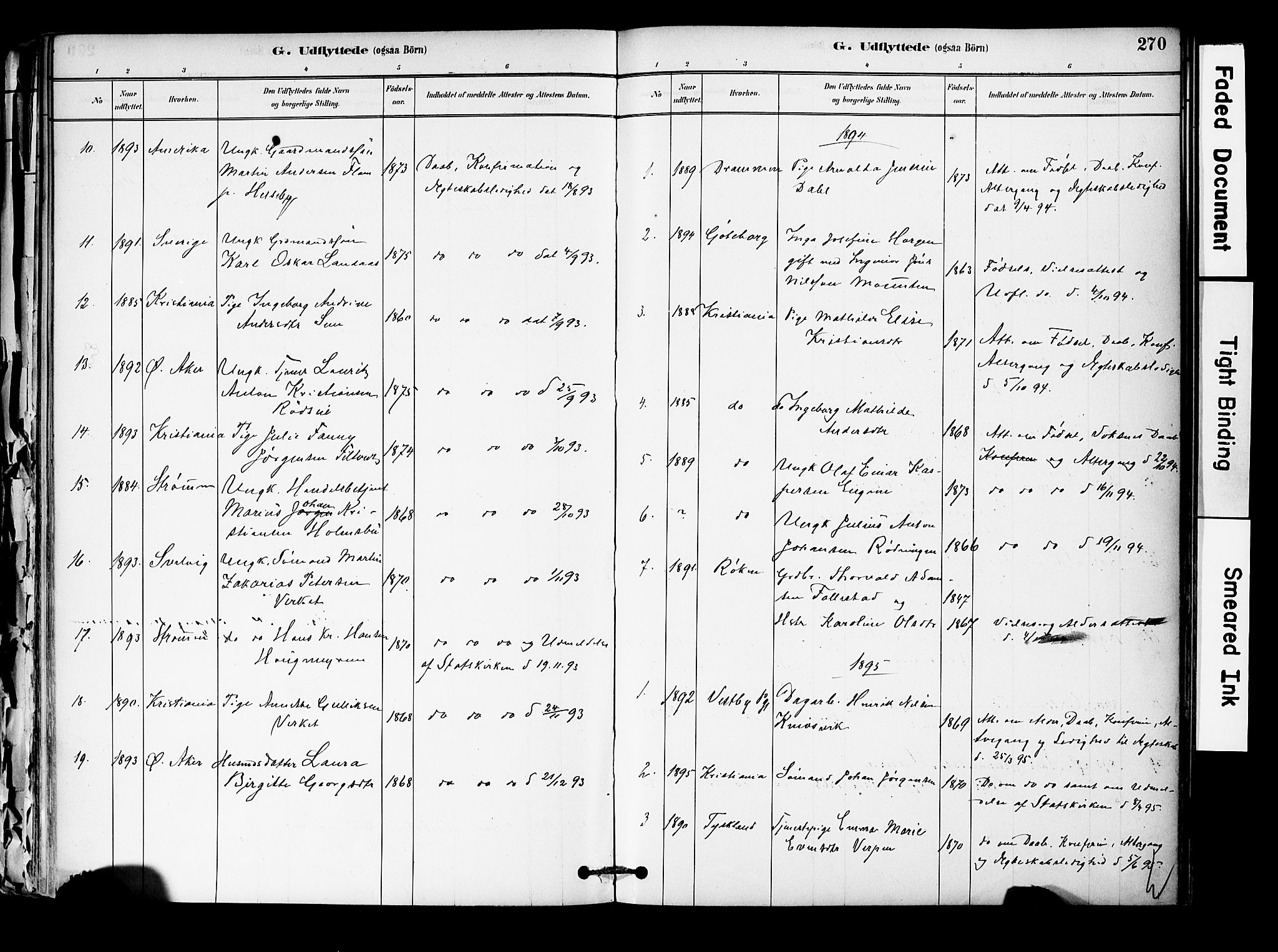 Hurum kirkebøker, AV/SAKO-A-229/F/Fa/L0014: Parish register (official) no. 14, 1882-1895, p. 270