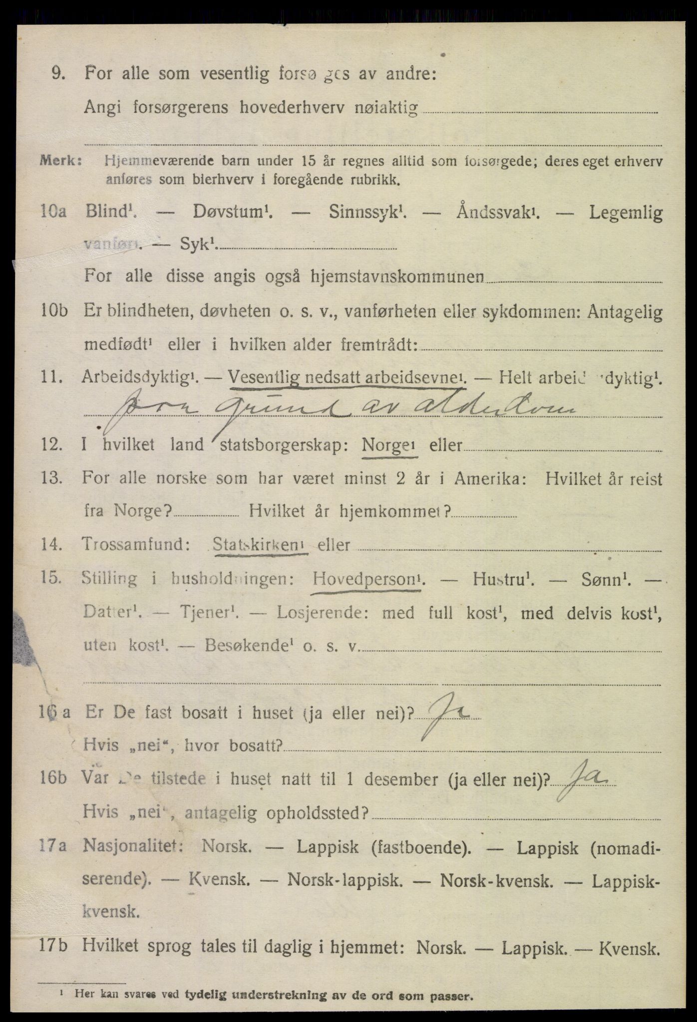 SAT, 1920 census for Leksvik, 1920, p. 5675