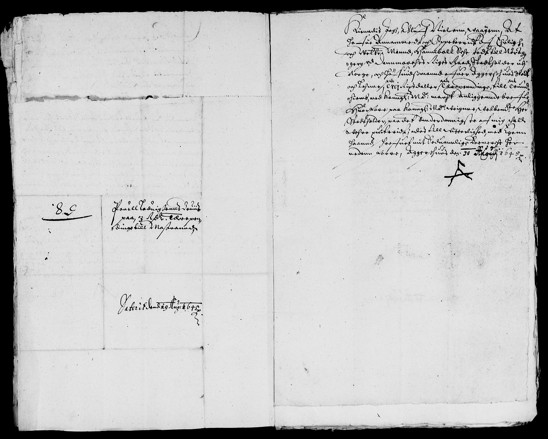 Rentekammeret inntil 1814, Reviderte regnskaper, Lensregnskaper, AV/RA-EA-5023/R/Rb/Rba/L0184: Akershus len, 1645-1646