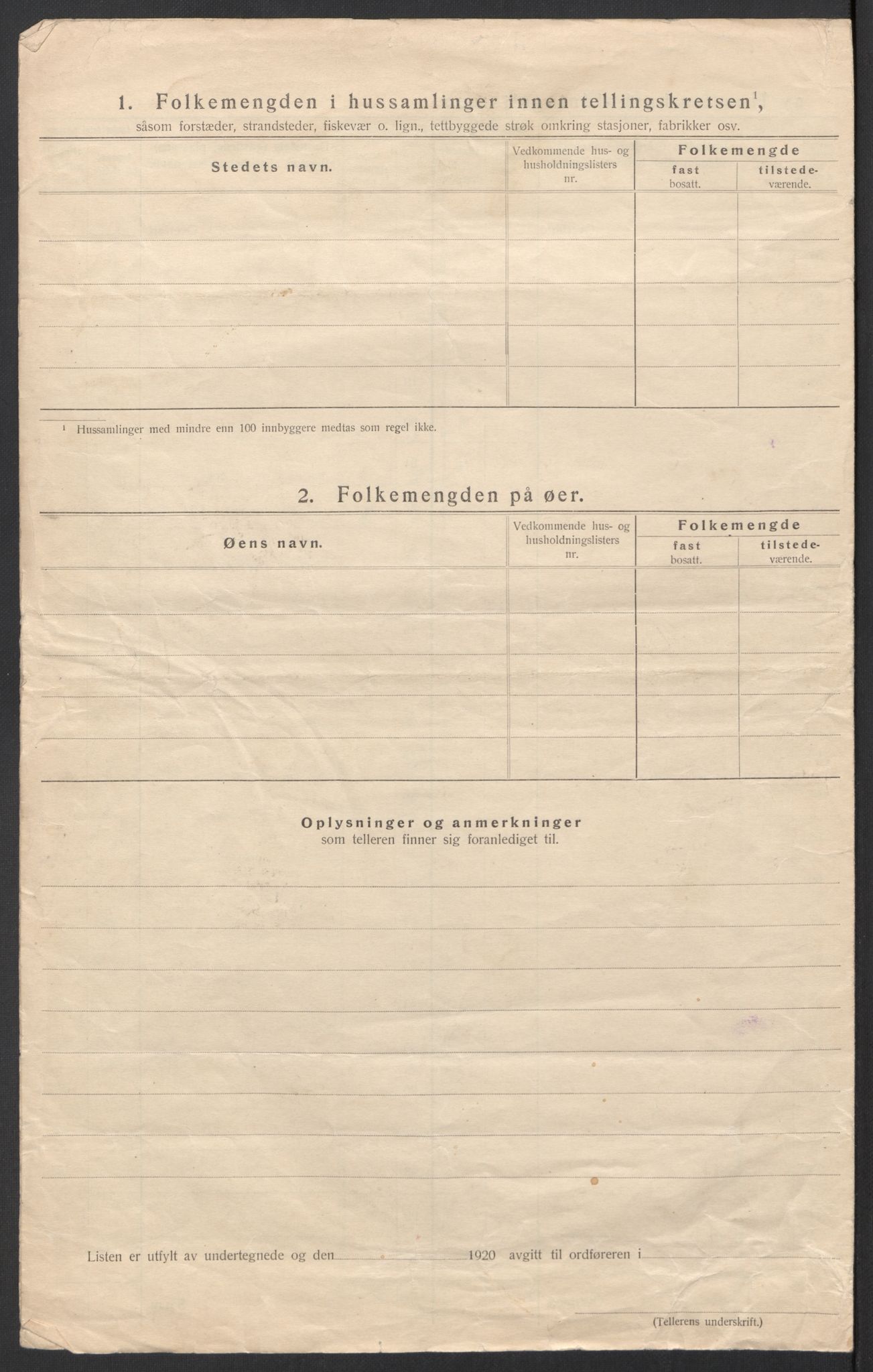 SAT, 1920 census for Skjerstad, 1920, p. 12